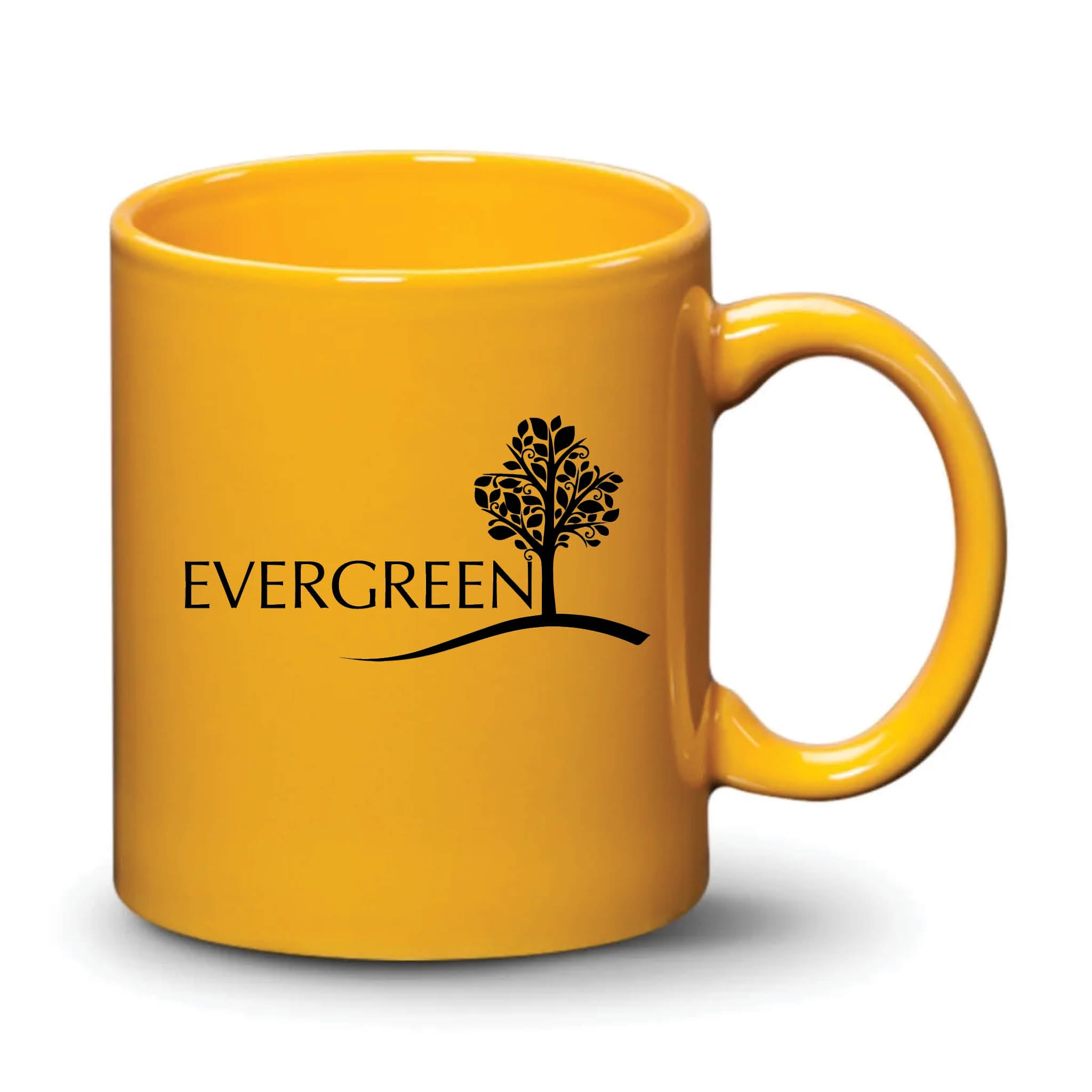 Malibu Mug Gamboge Black Logo