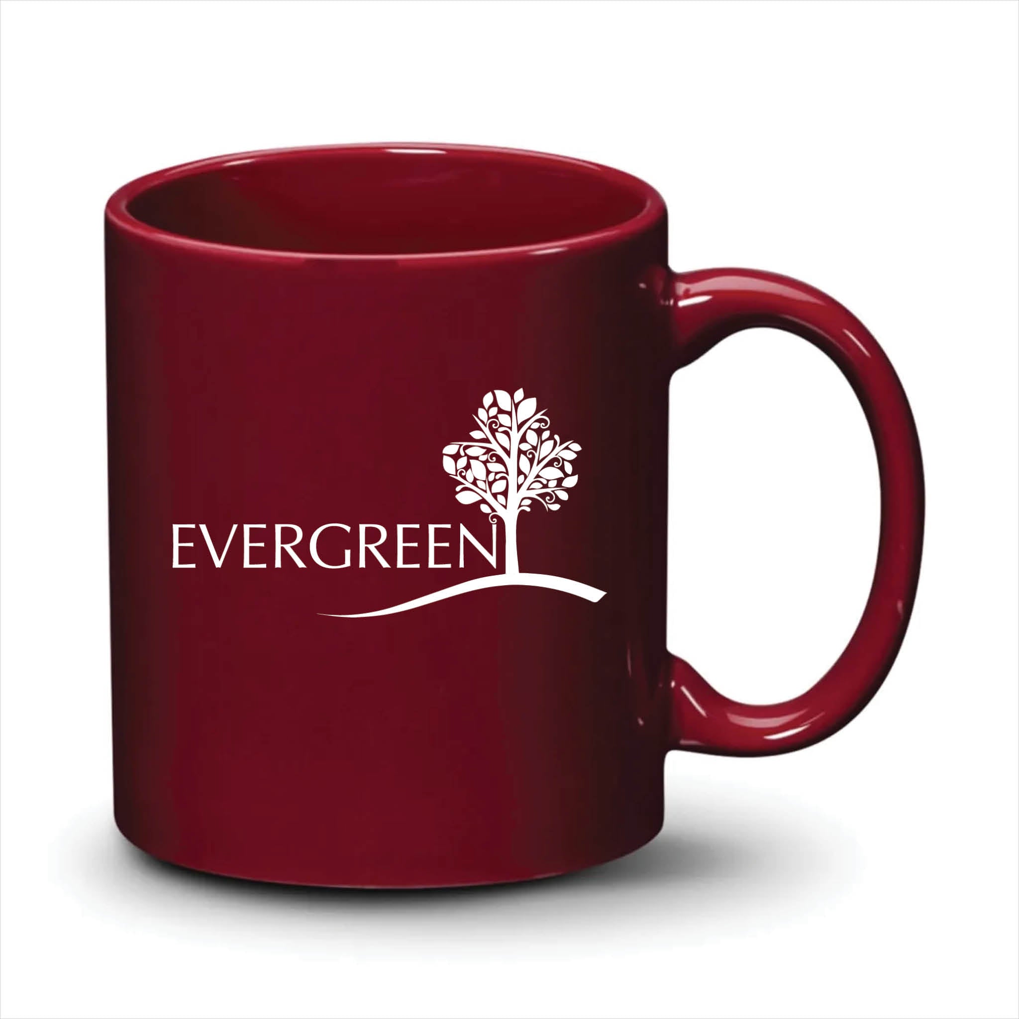 Malibu Mug Burgundy White Logo