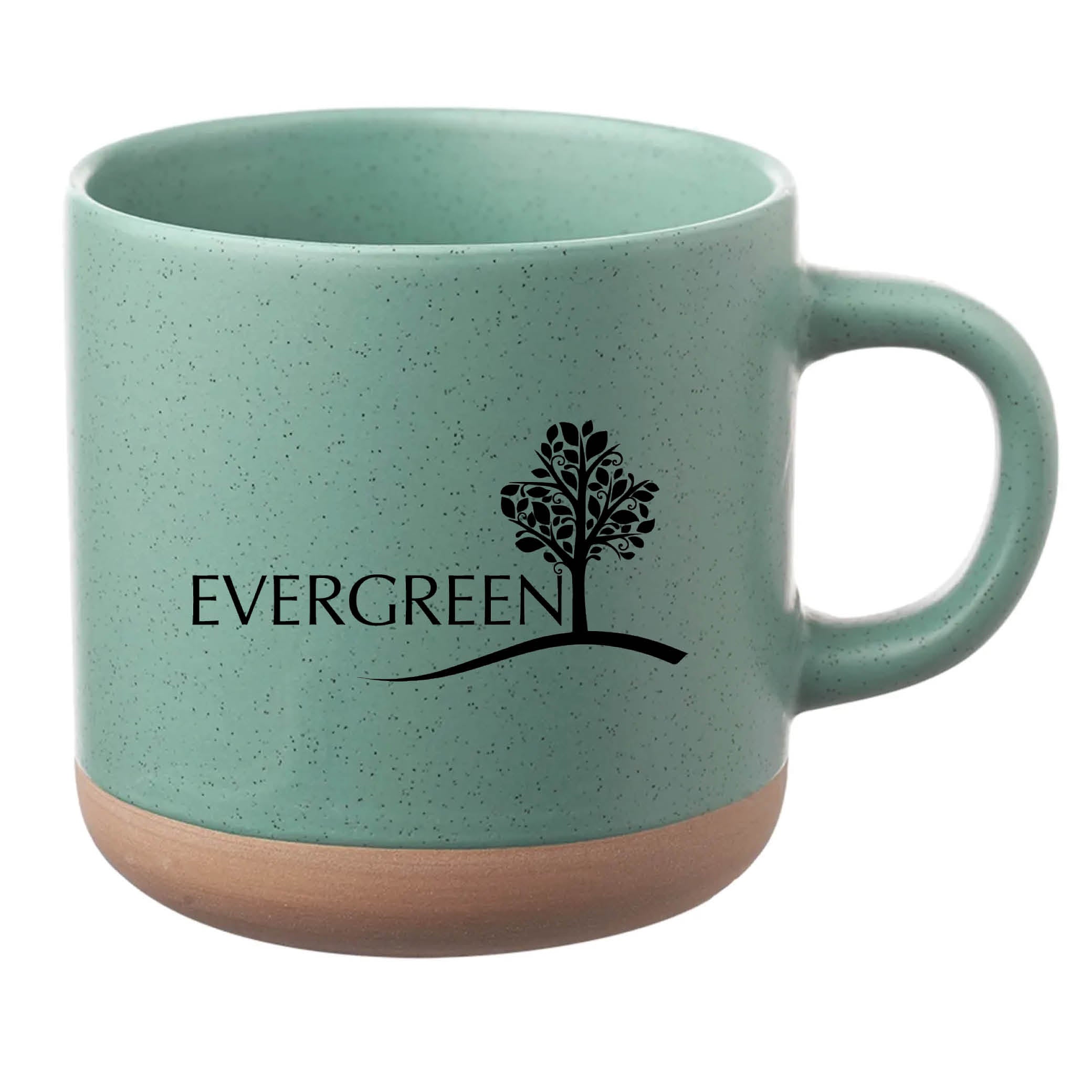 Cosmic Speckled Clay Coffee Mug 11 oz Mint