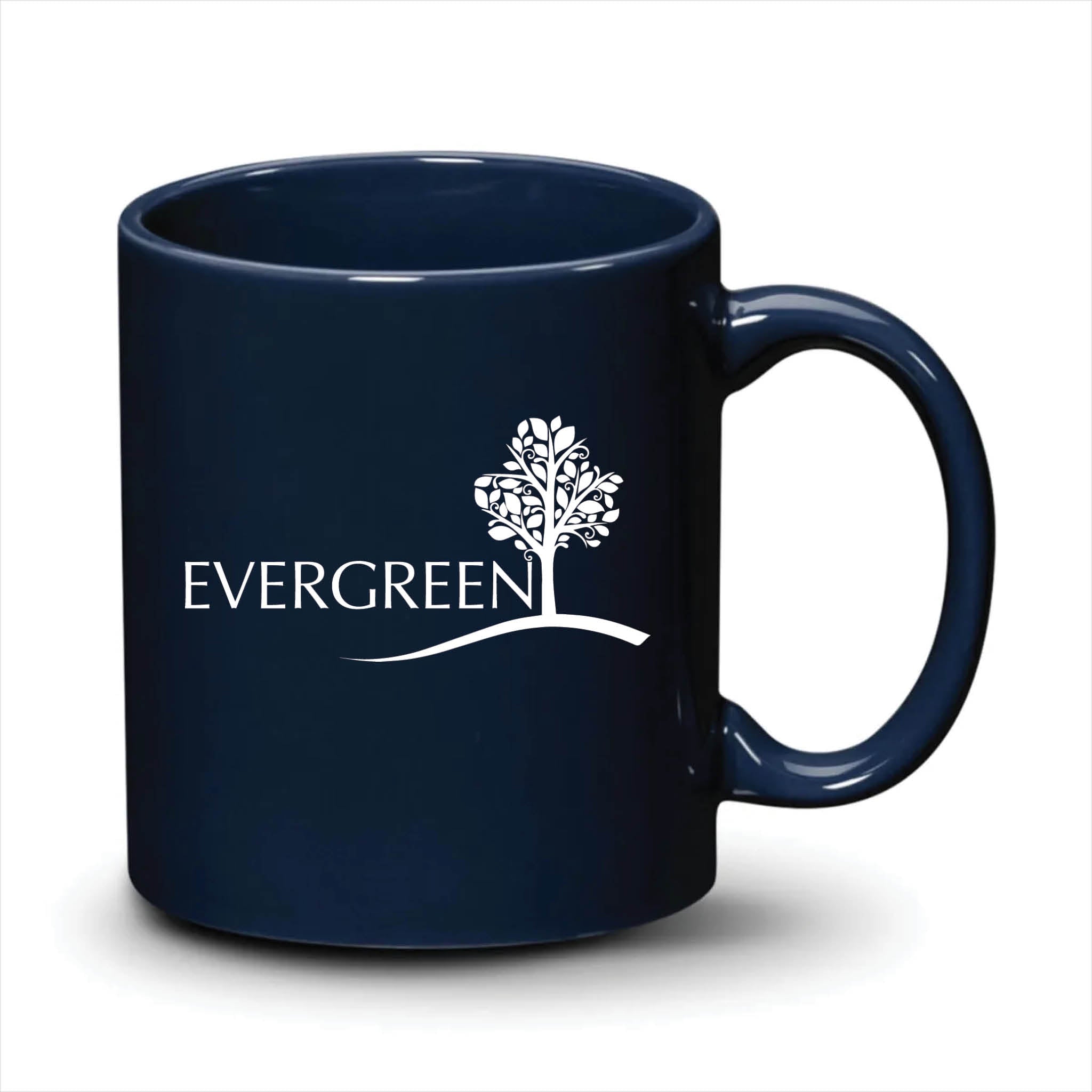 Malibu Mug Navy Blue White Logo