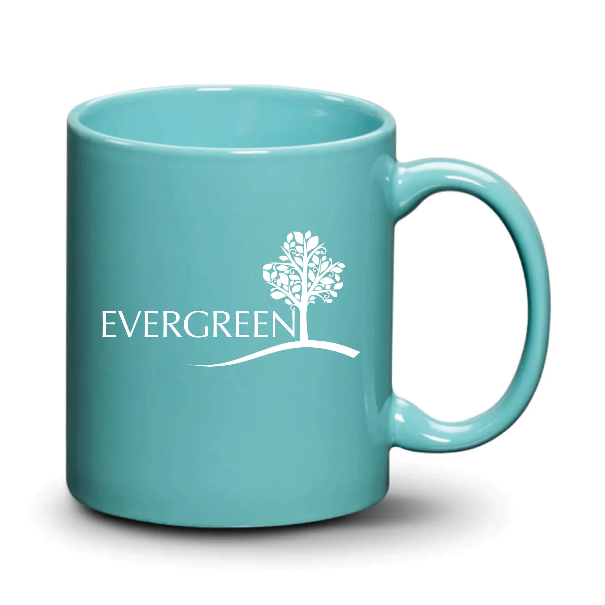 Malibu Mug Aqua White Logo