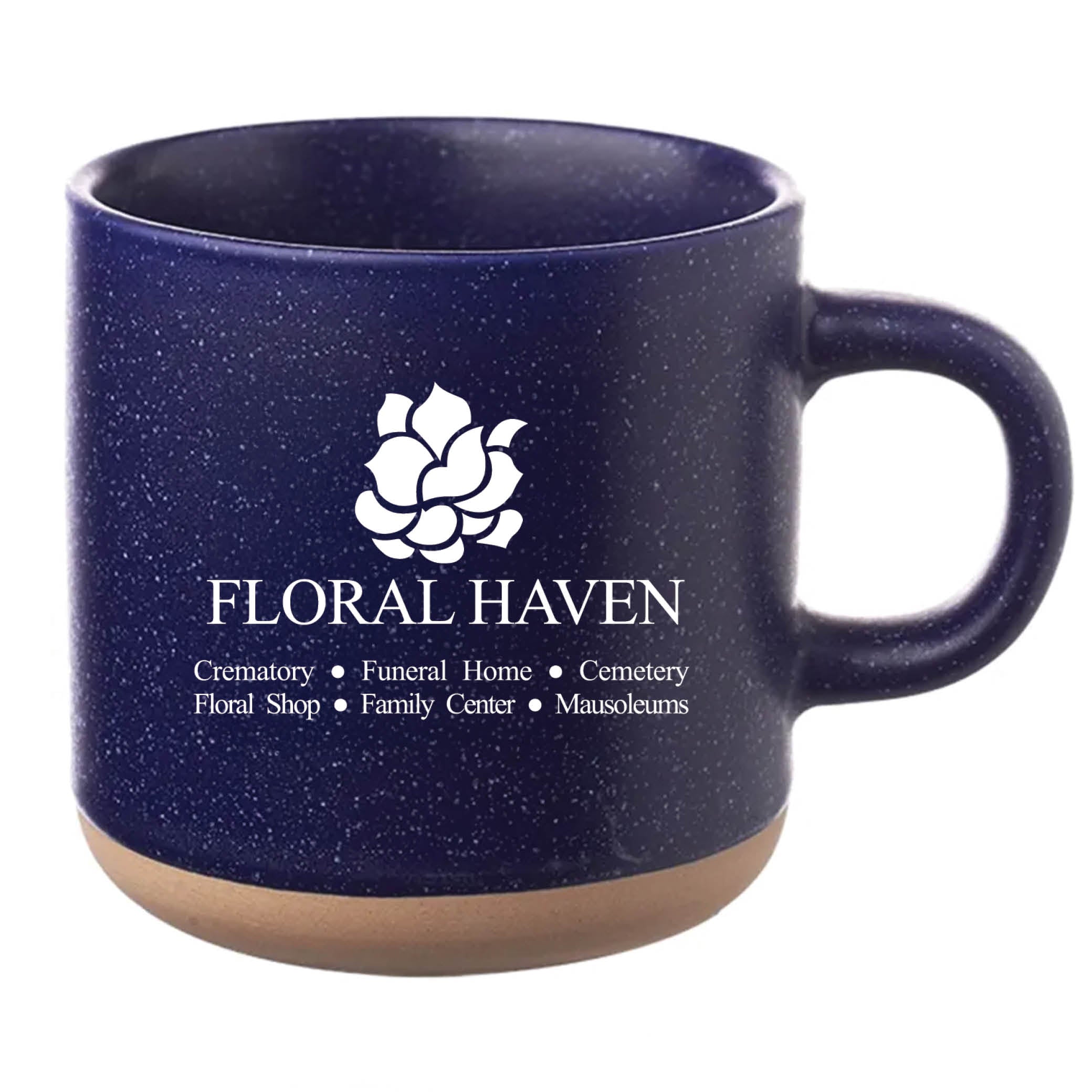 Cosmic Speckled Clay Coffee Mug 11 oz Blue
