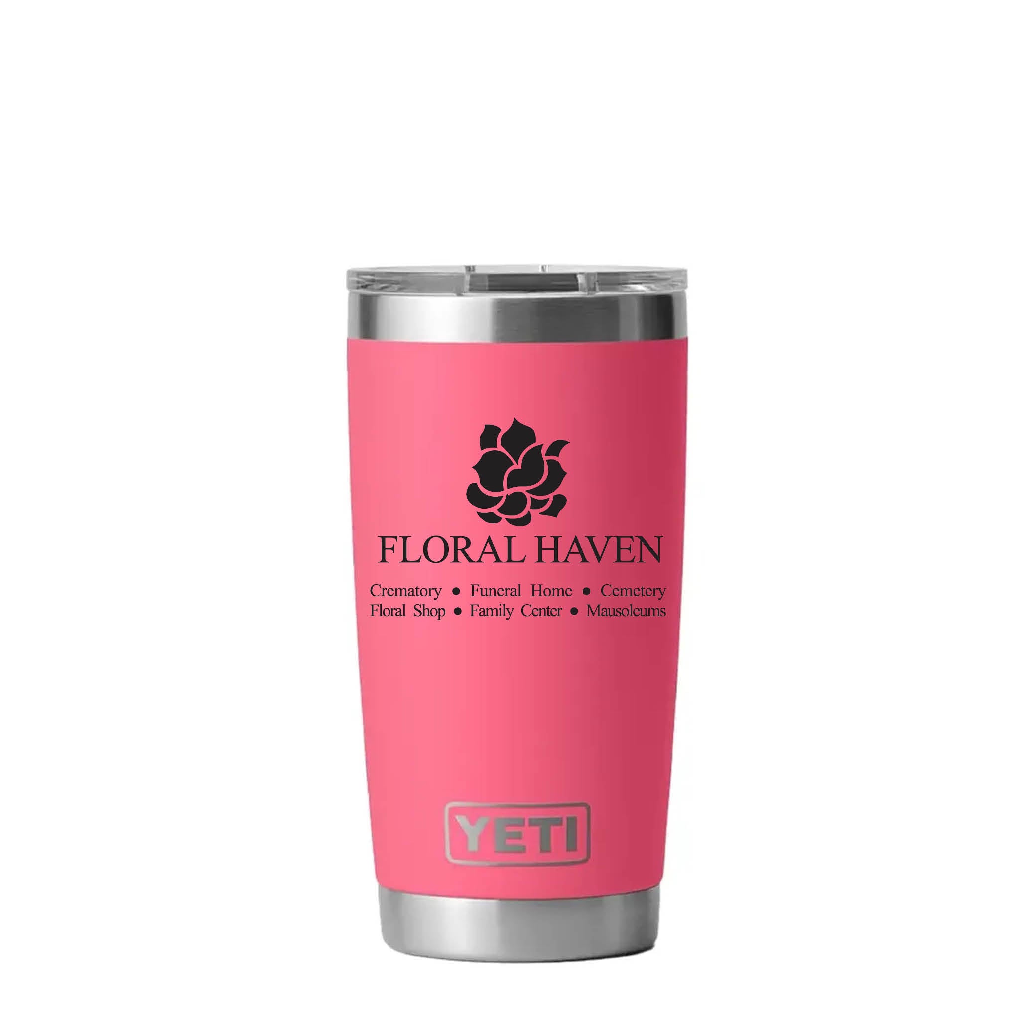 YETI Rambler 20 oz Tumbler Tropical Pink