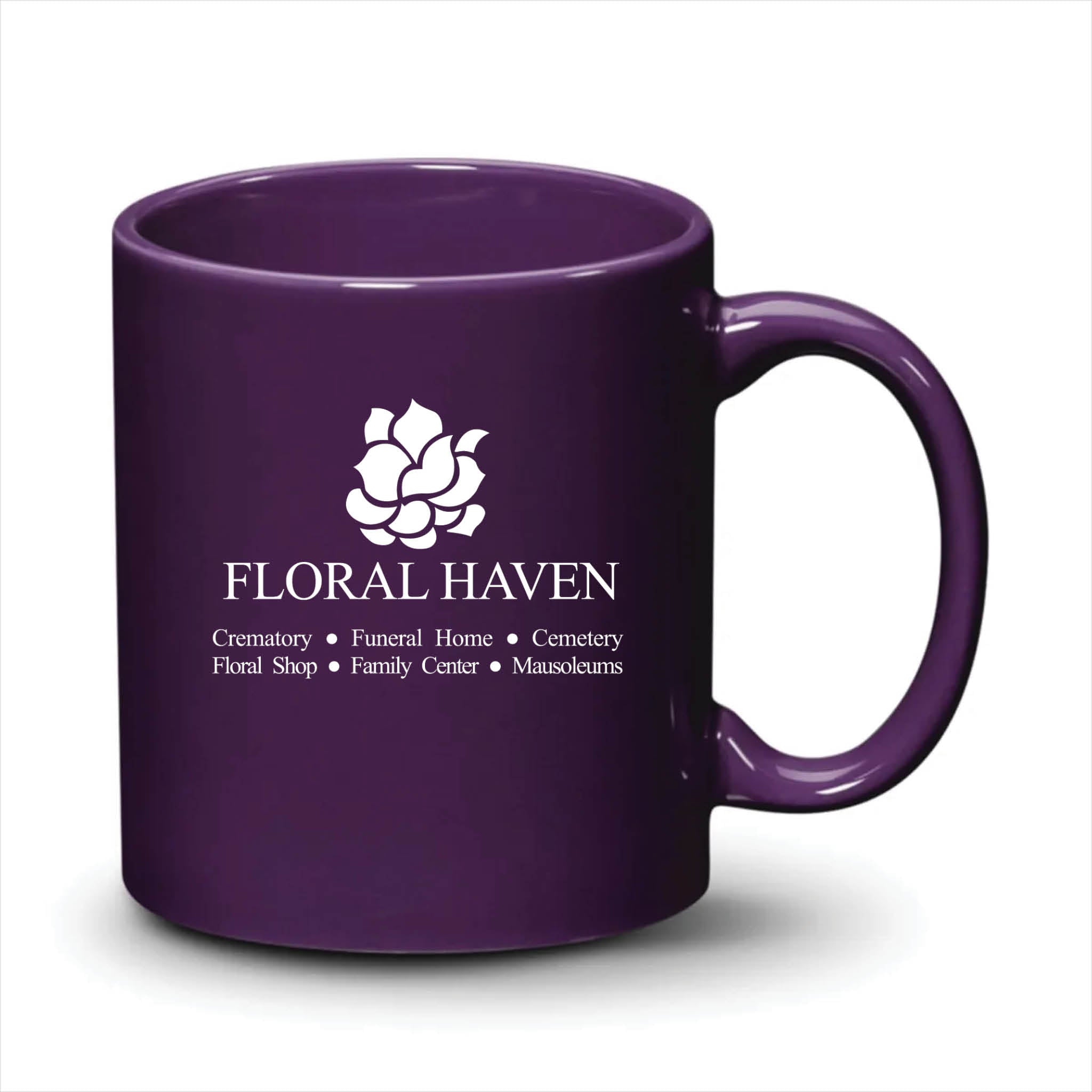 Malibu Mug Purple White Logo