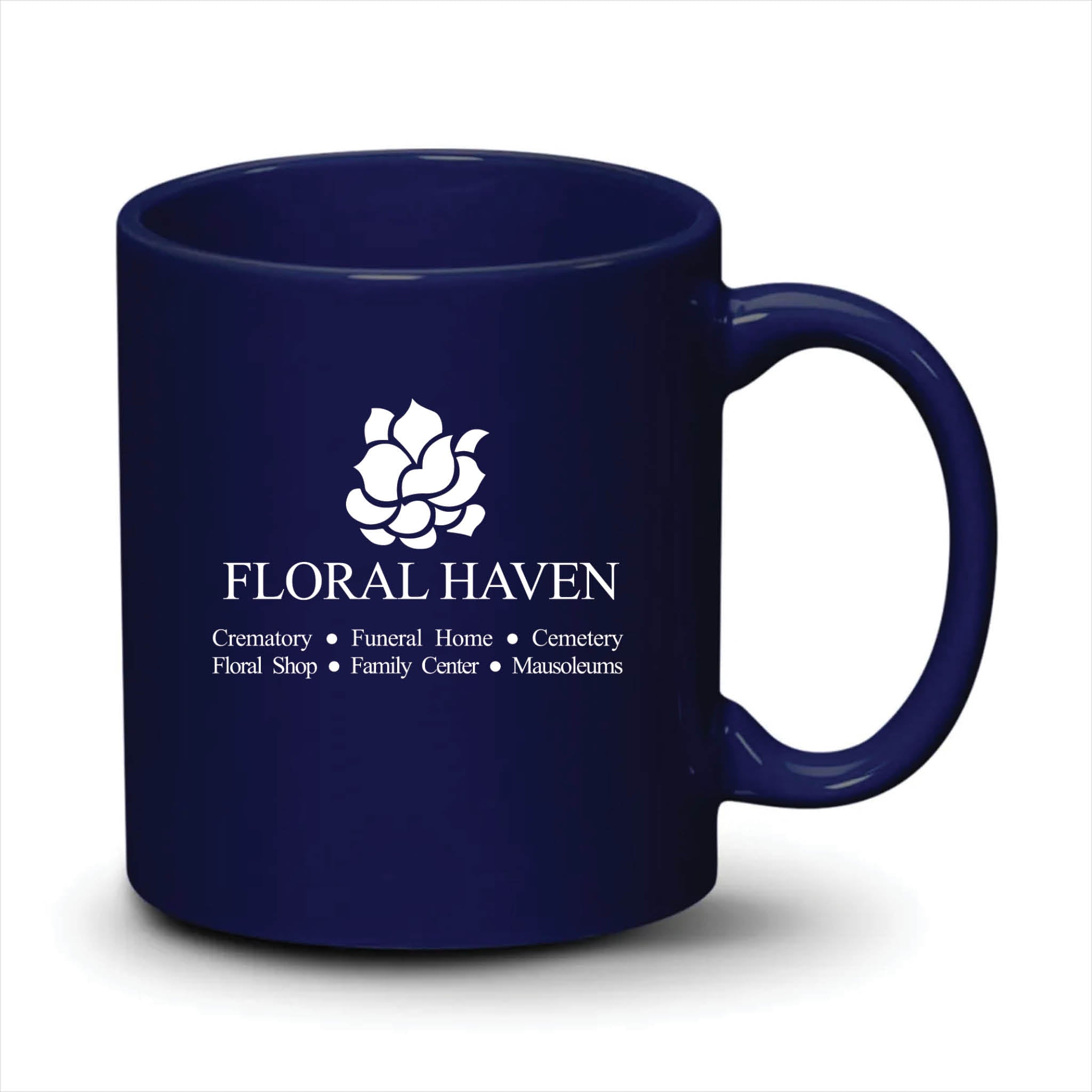 Malibu Mug Cobalt White Logo