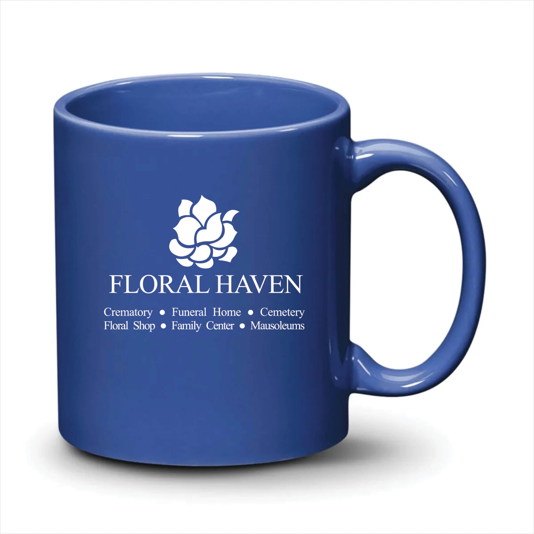 Malibu Mug Ocean Blue White Logo
