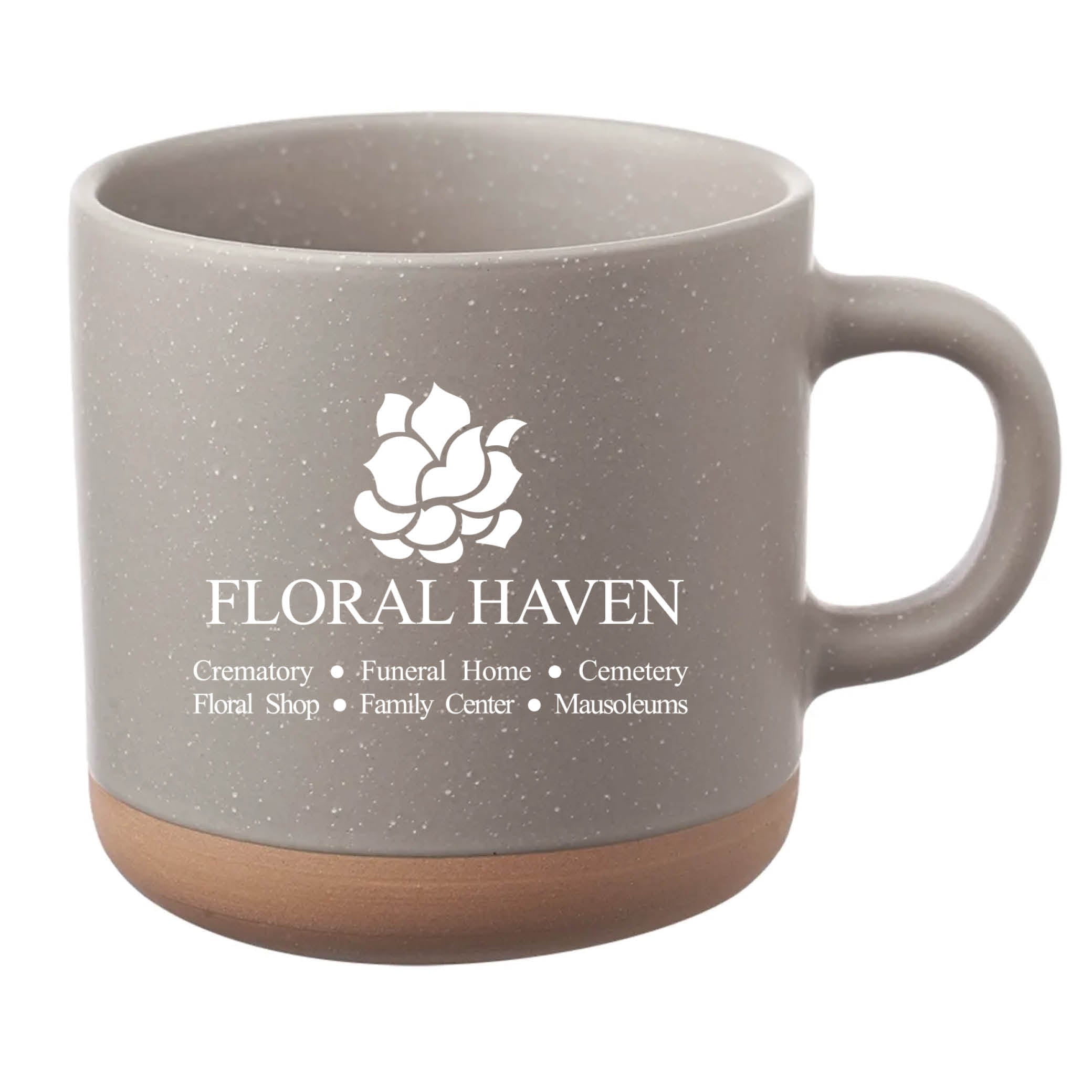 Cosmic Speckled Clay Coffee Mug 11 oz Gray