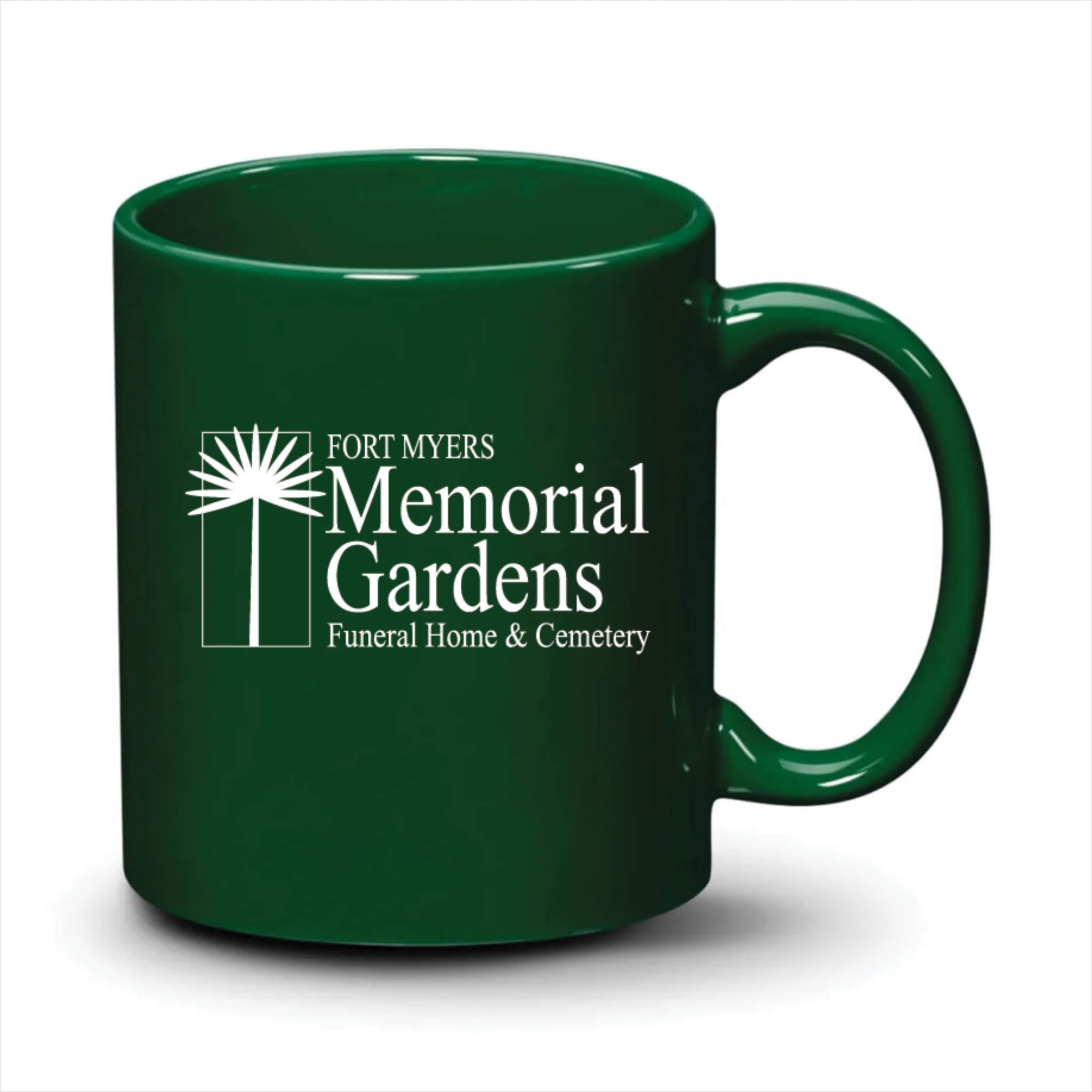 Malibu Mug Hunter Green White Logo