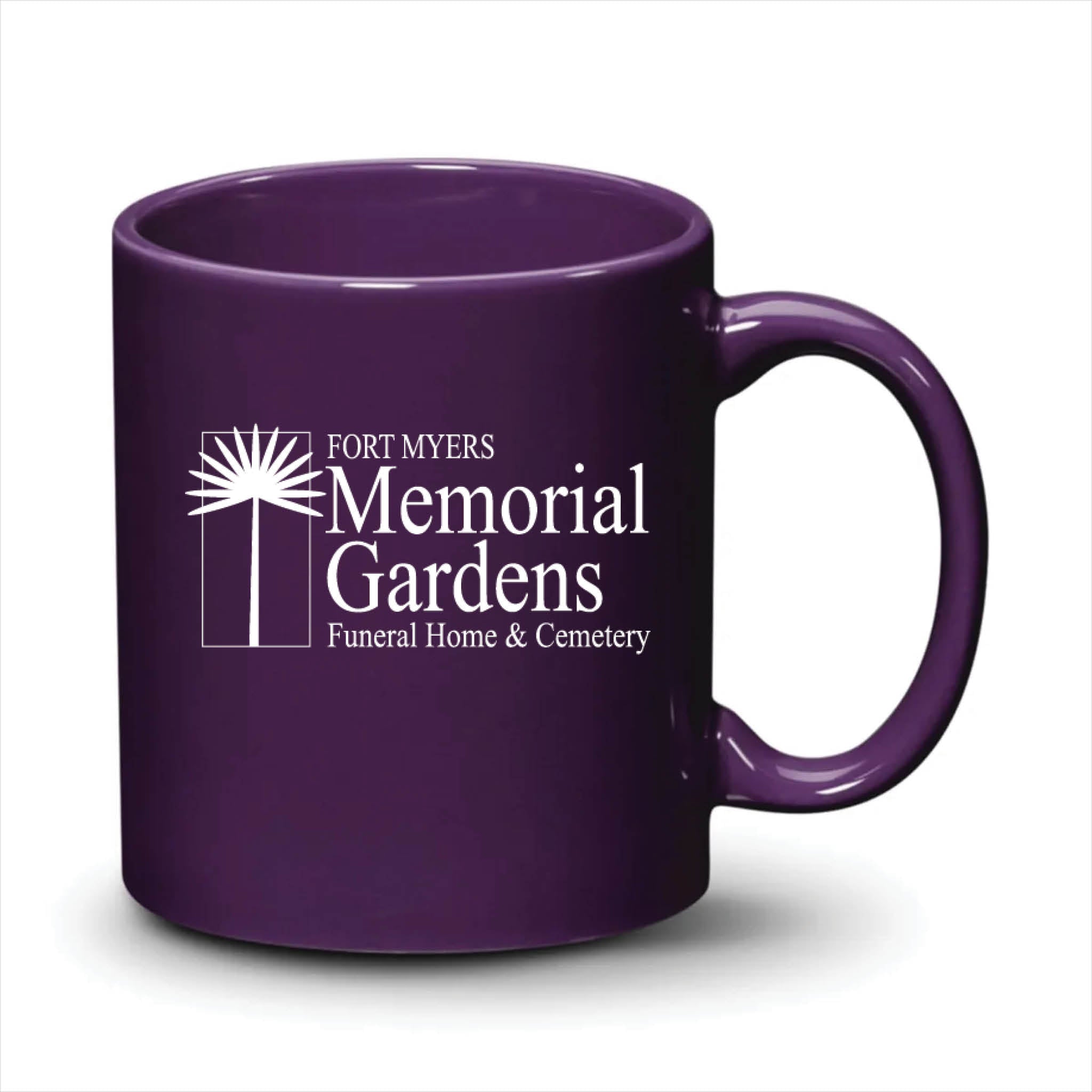 Malibu Mug Purple White Logo