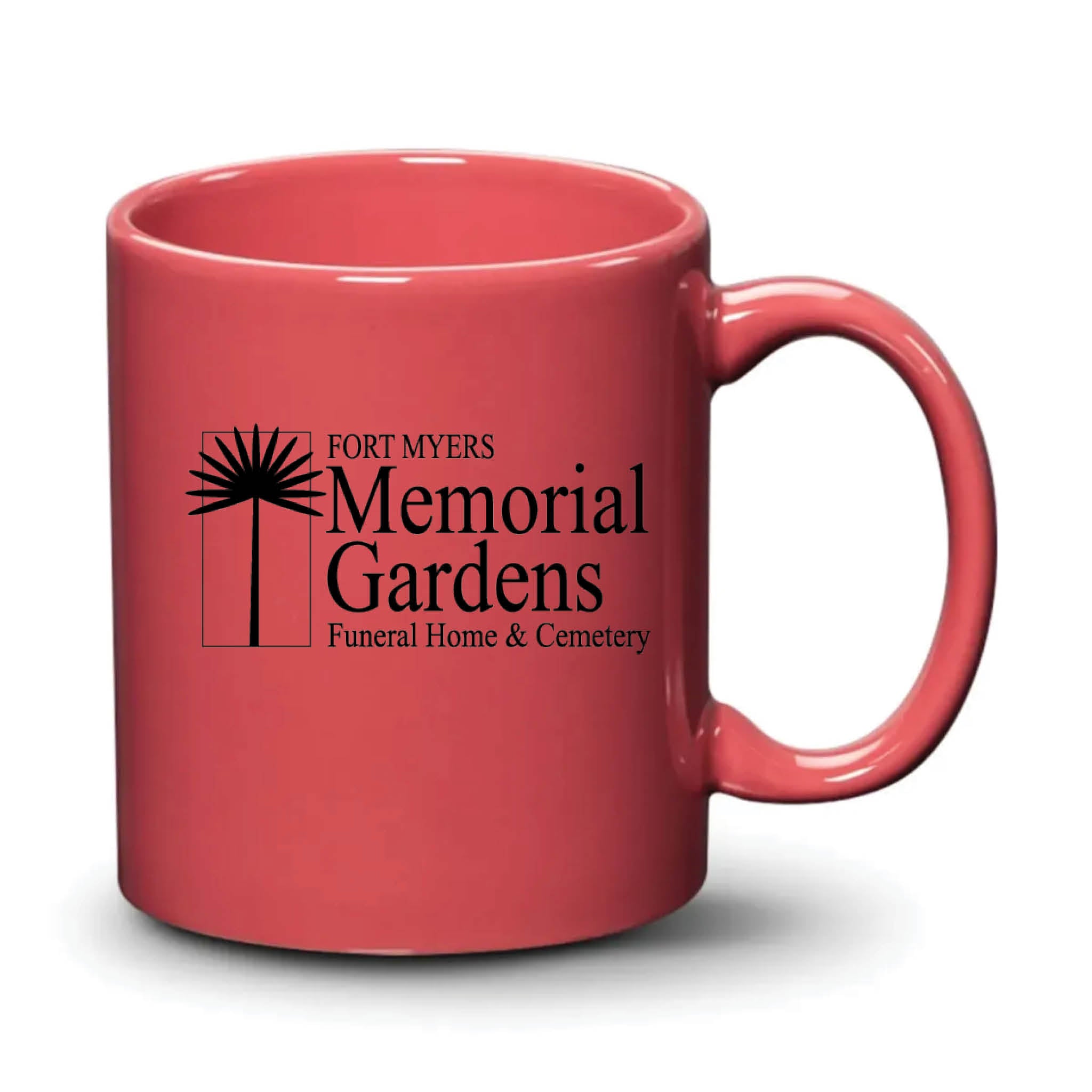 Malibu Mug Coral Black Logo