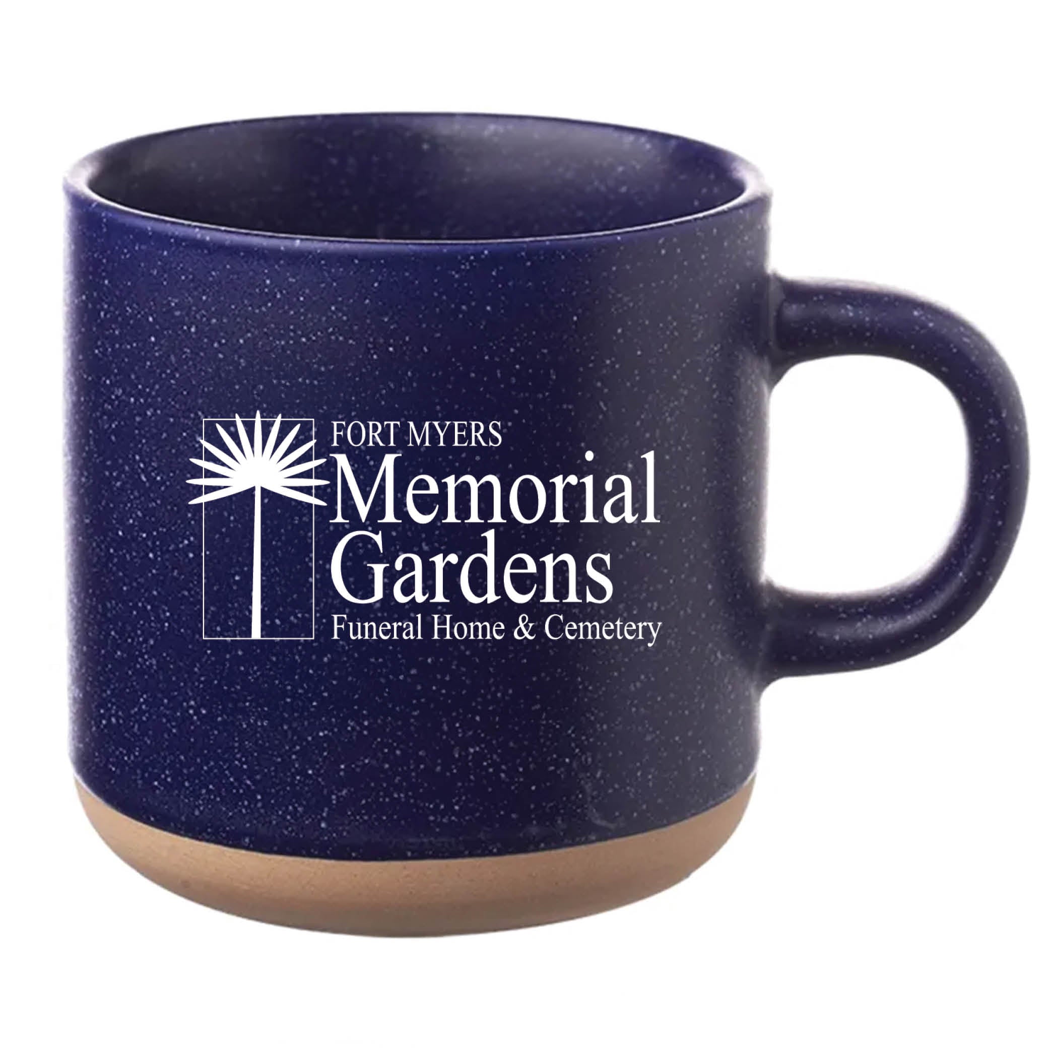 Cosmic Speckled Clay Coffee Mug 11 oz Blue