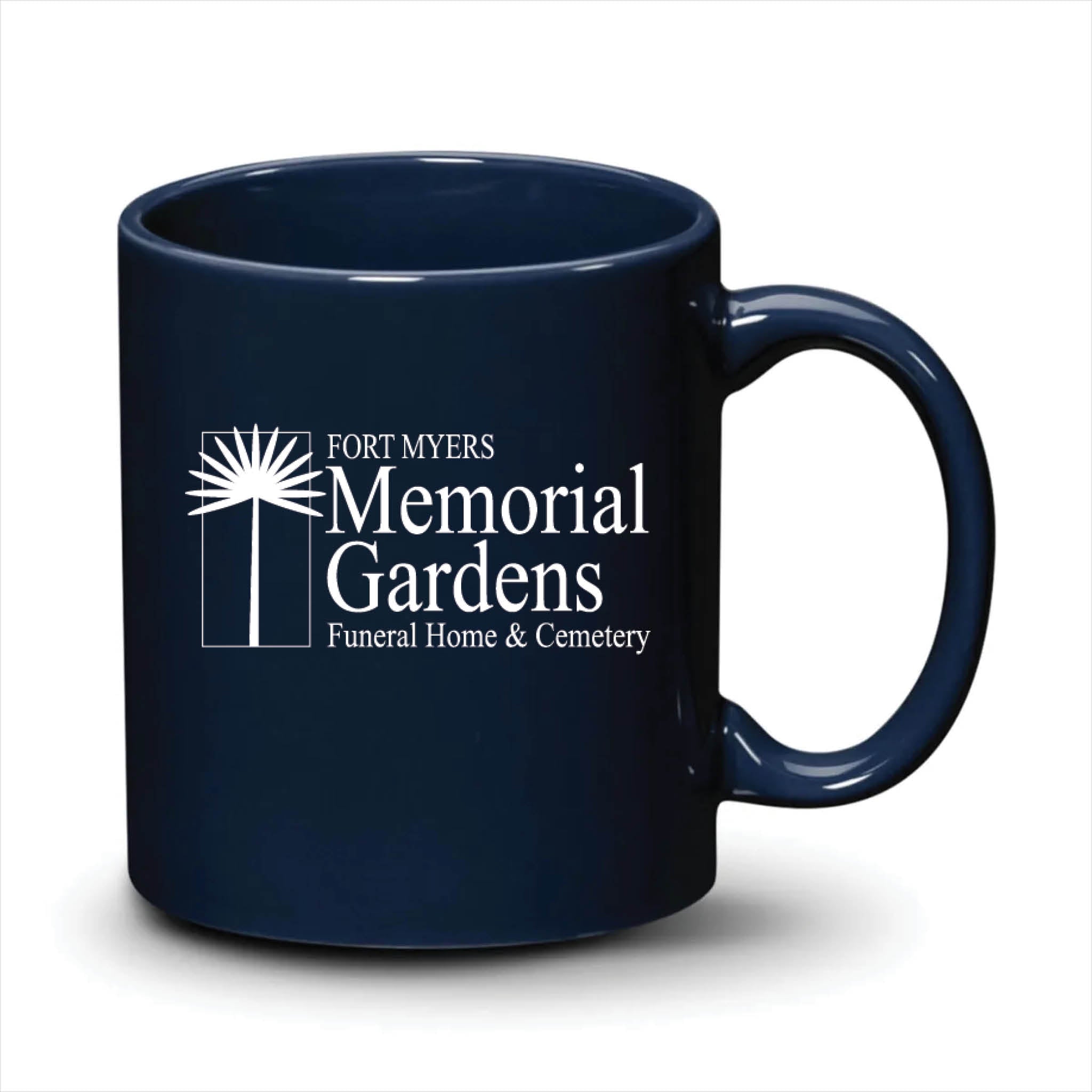 Malibu Mug Navy Blue White Logo