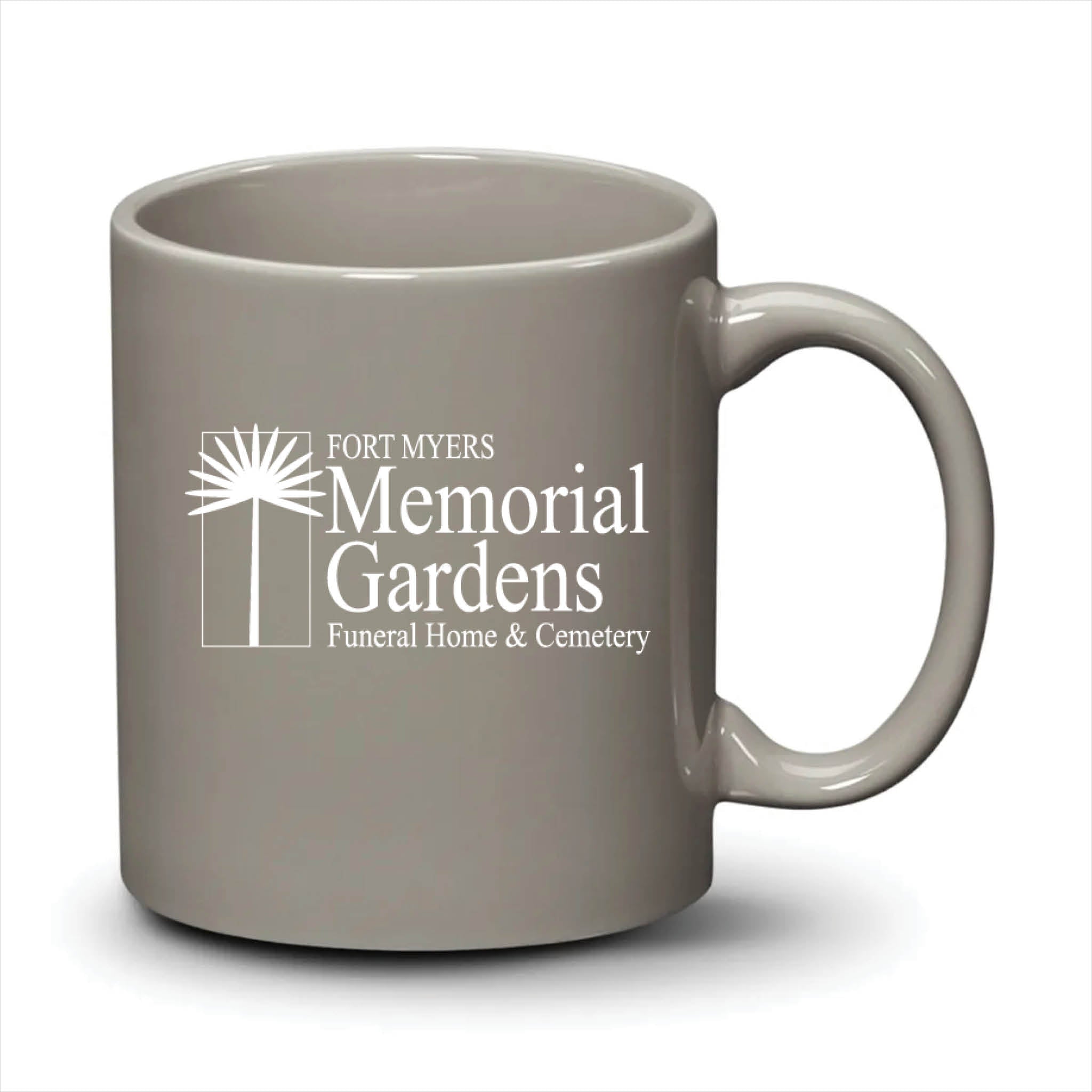 Malibu Mug Light Grey White Logo