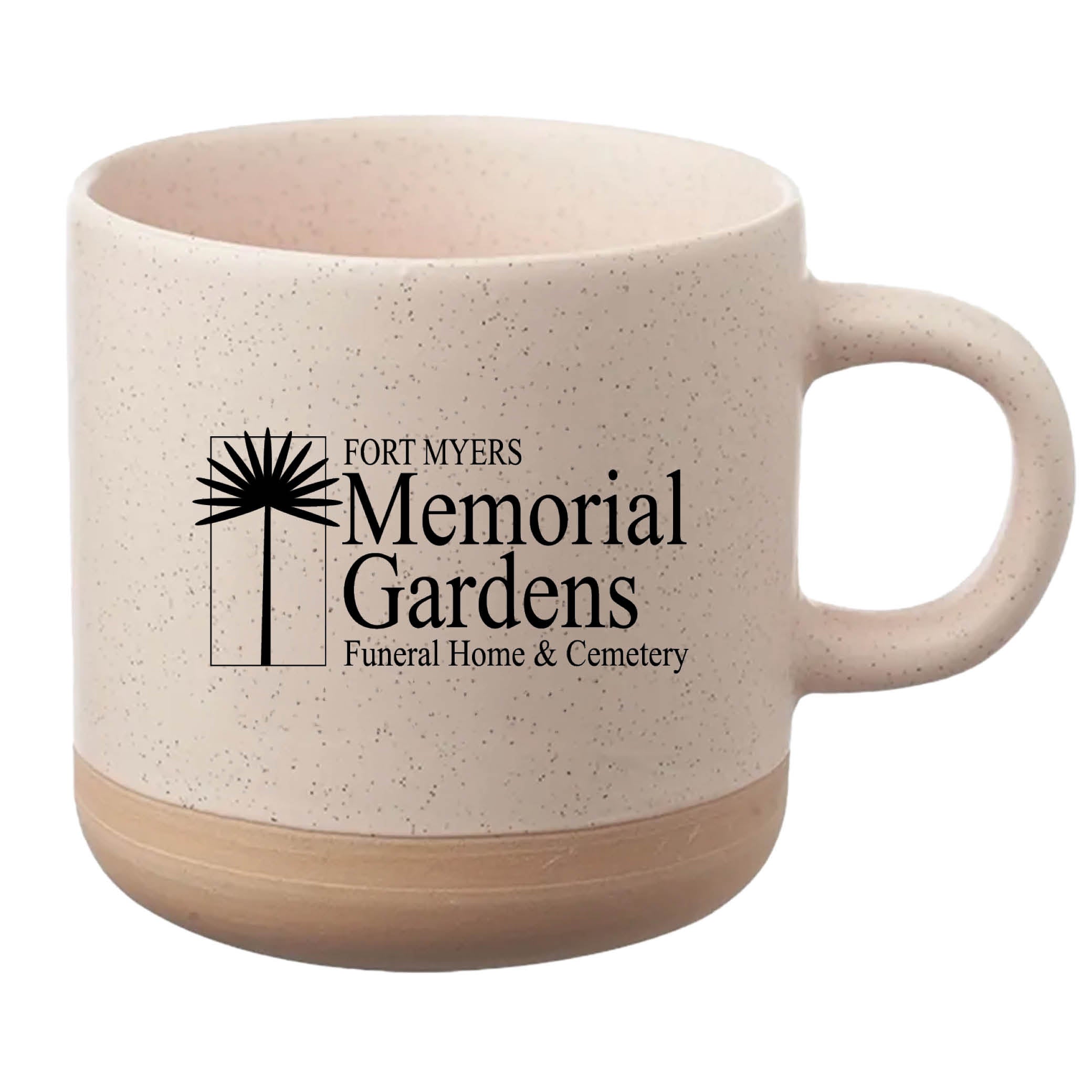 Cosmic Speckled Clay Coffee Mug 11 oz Cream