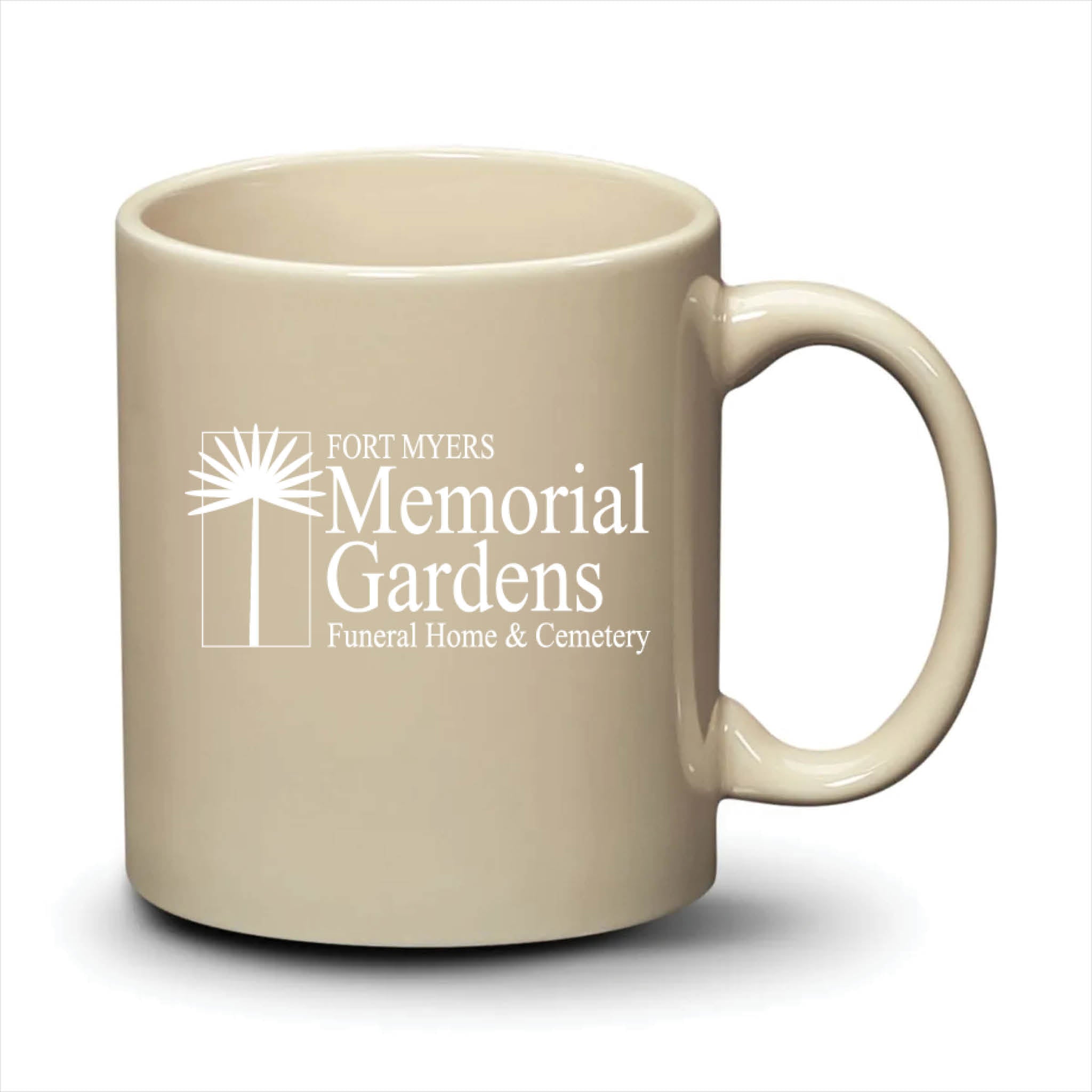 Malibu Mug Almond White Logo