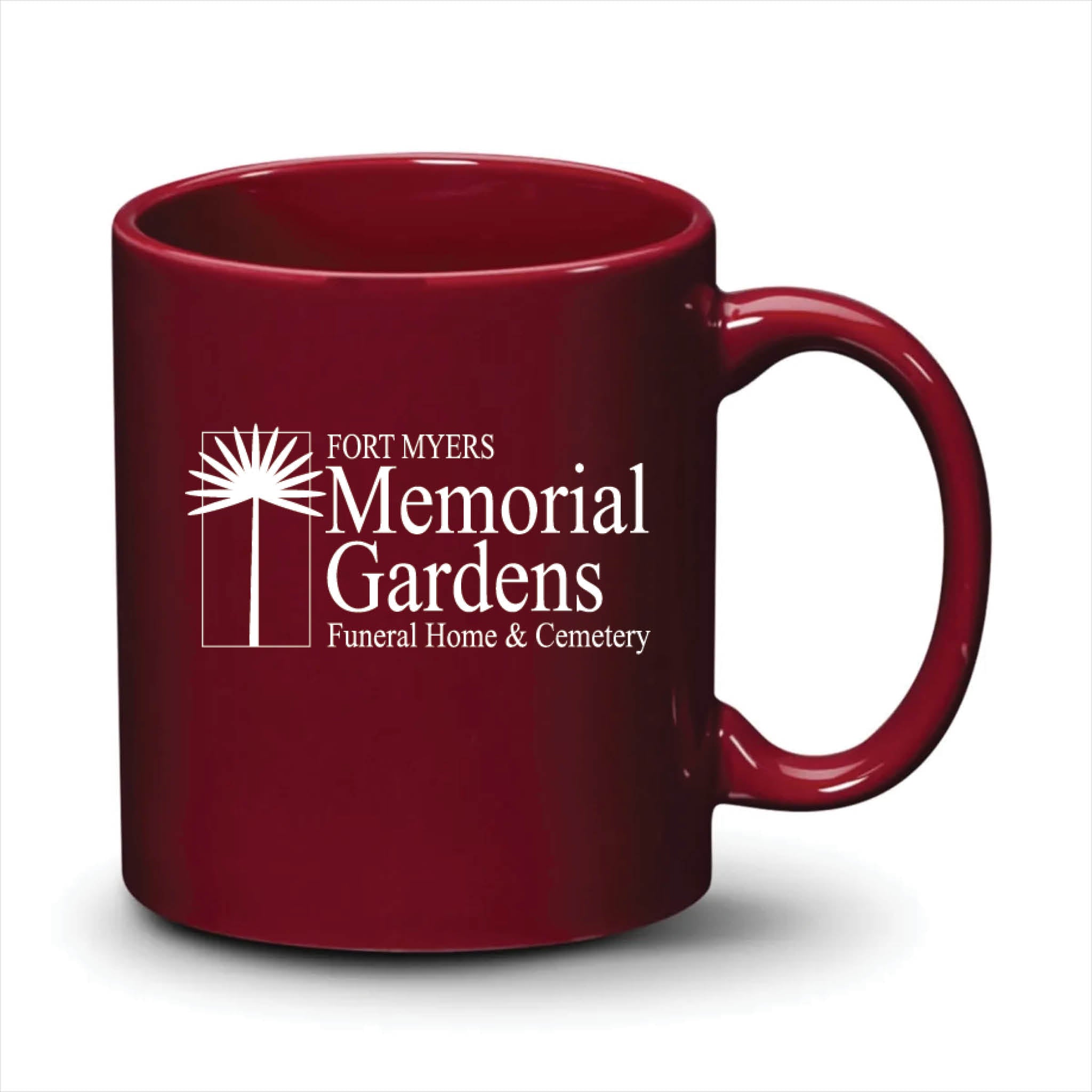 Malibu Mug Burgundy White Logo