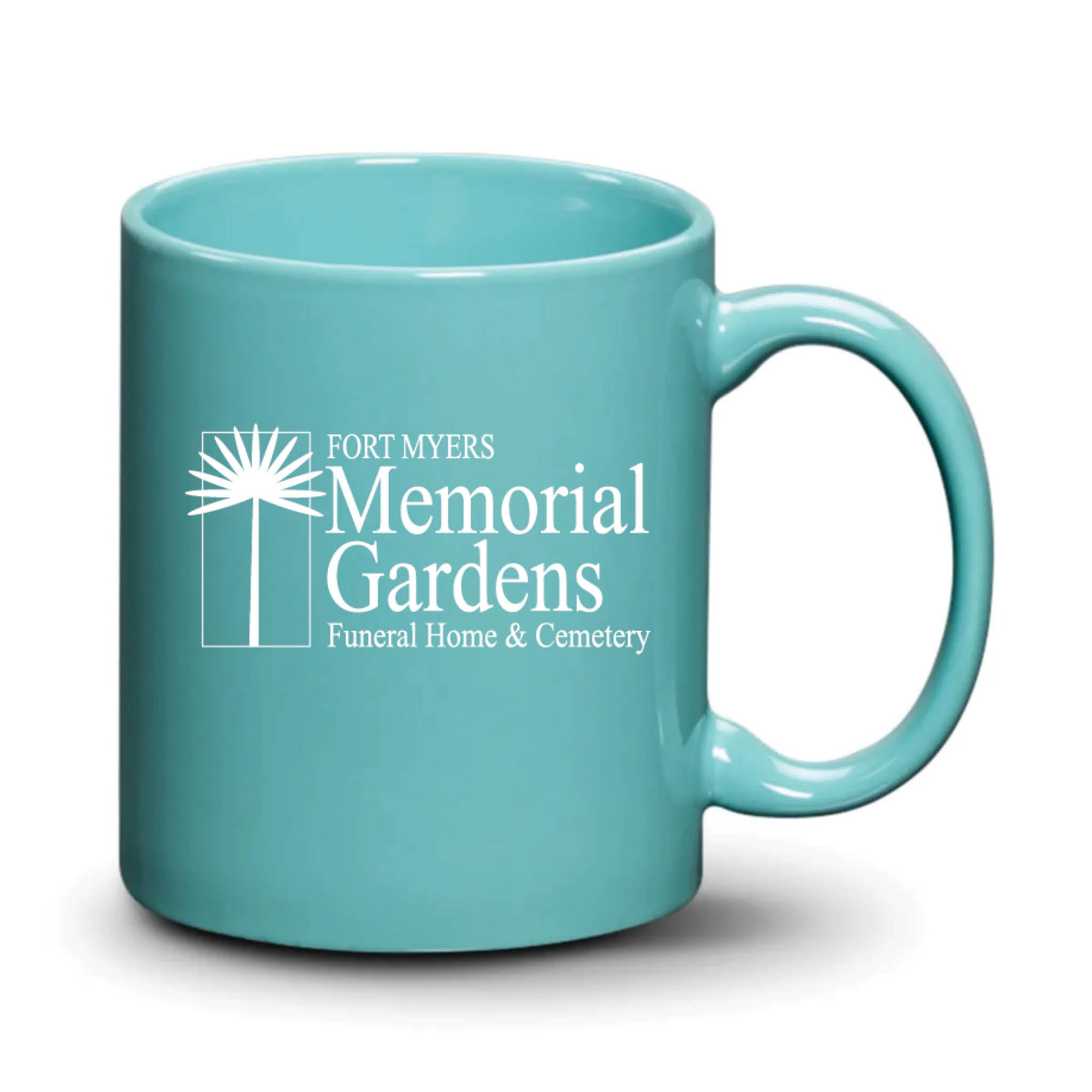 Malibu Mug Aqua White Logo