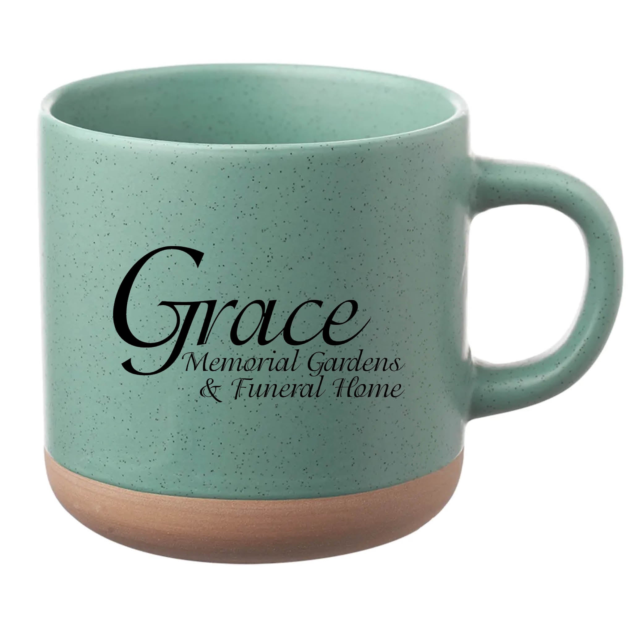 Cosmic Speckled Clay Coffee Mug 11 oz Mint
