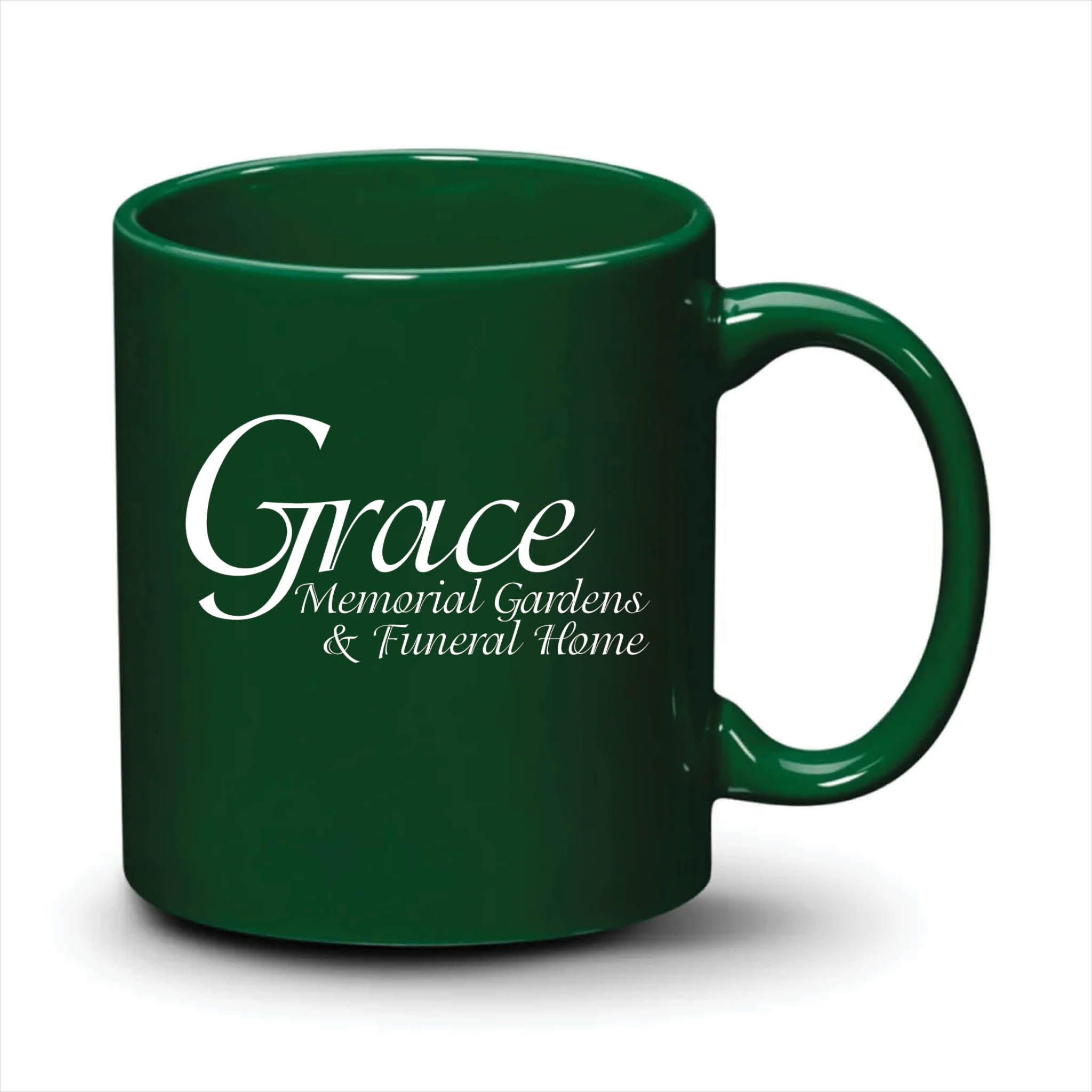 Malibu Mug Hunter Green White Logo