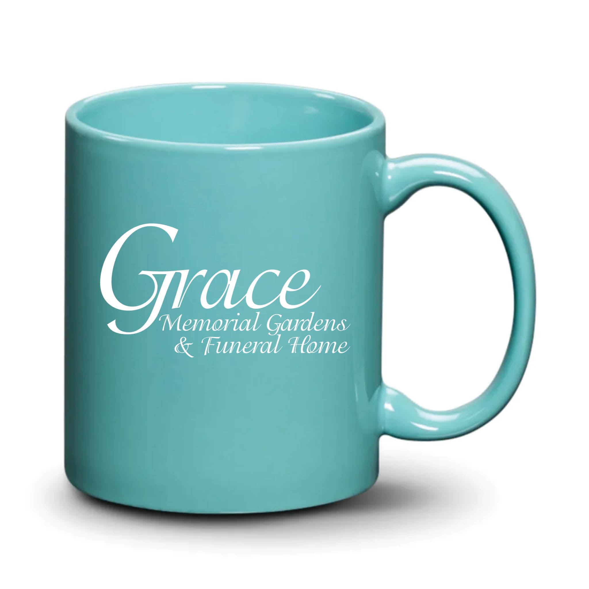 Malibu Mug Aqua White Logo