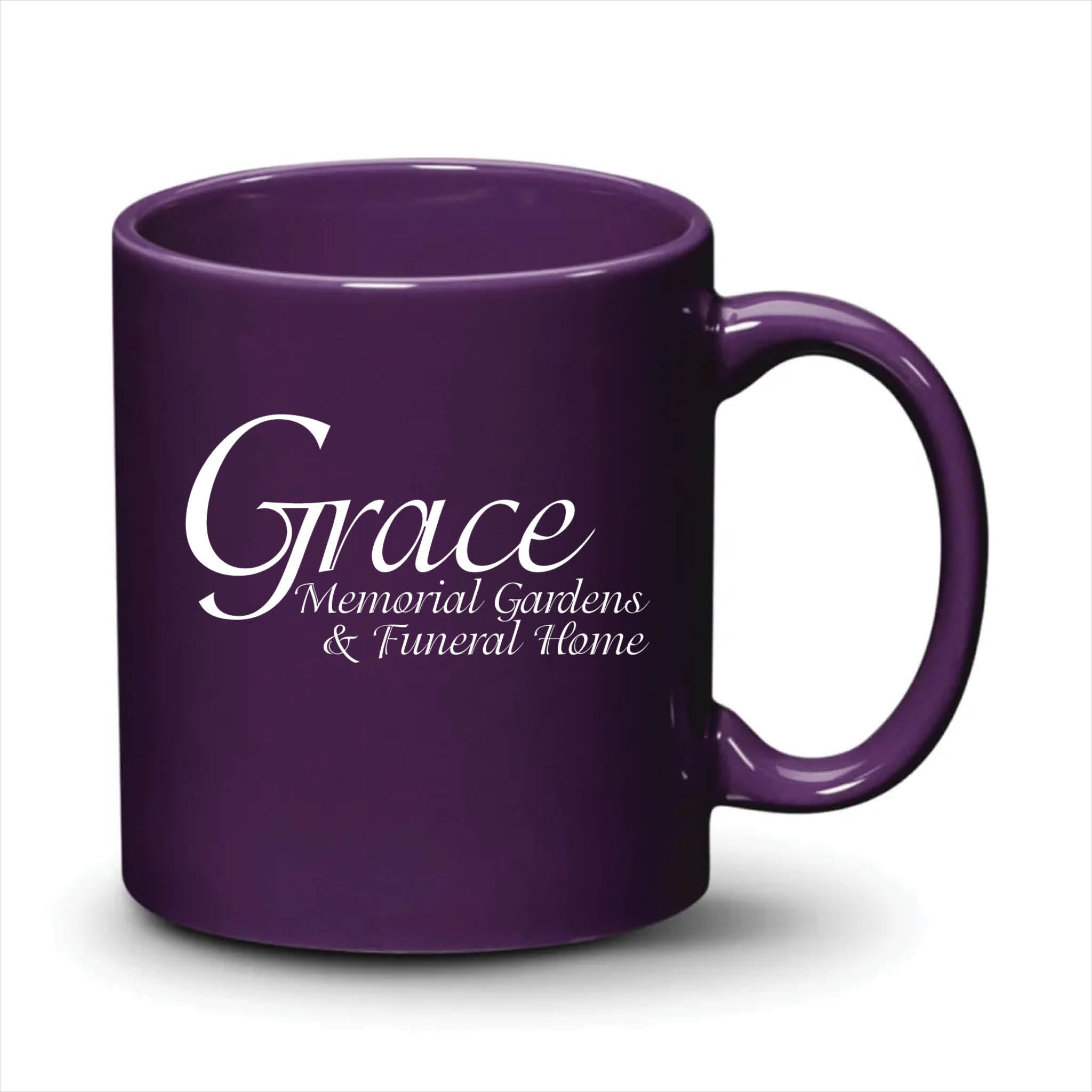 Malibu Mug Purple White Logo
