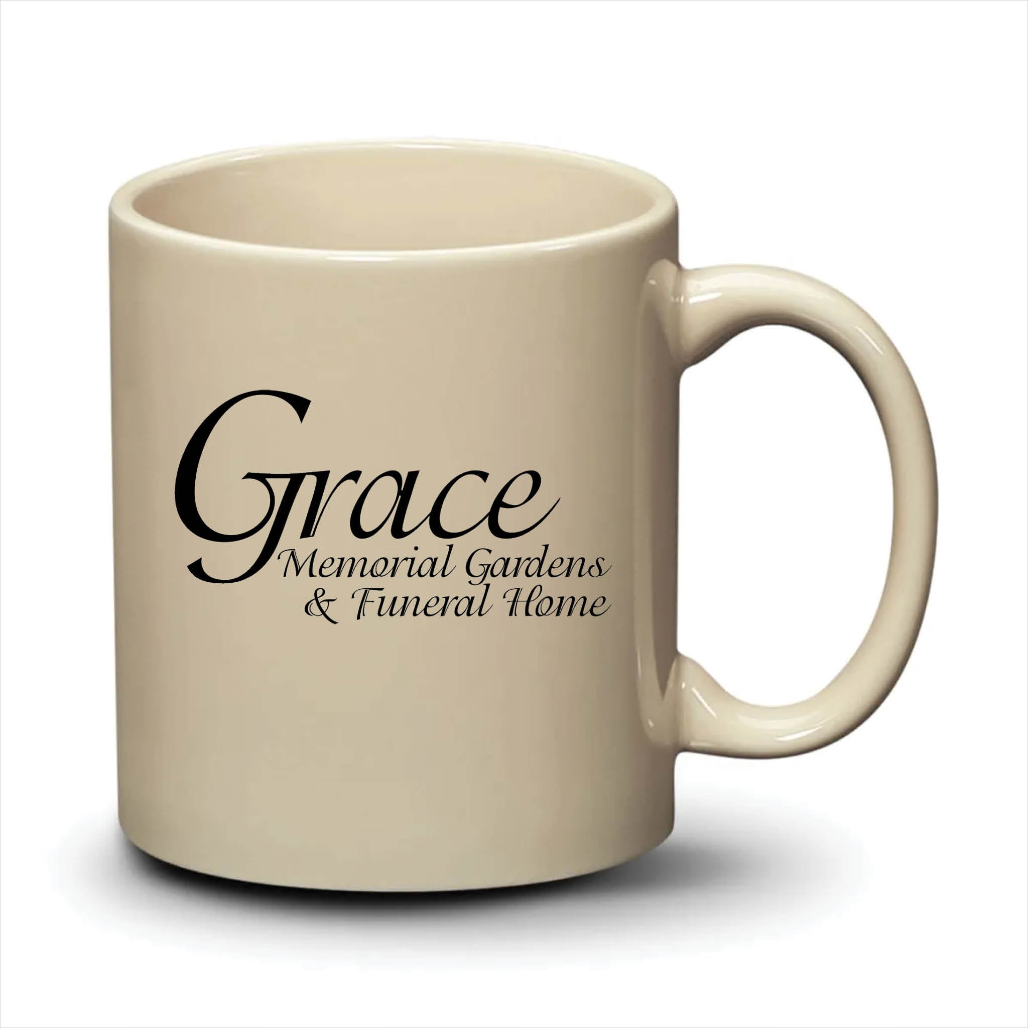 Malibu Mug Almond Black Logo