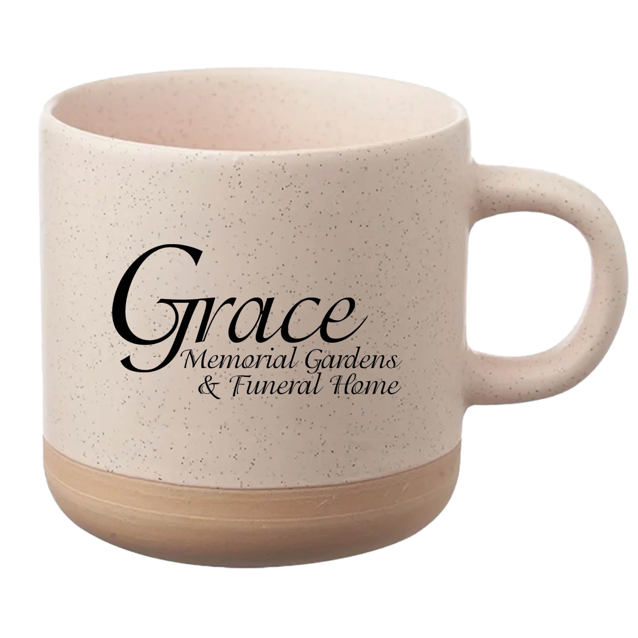 Cosmic Speckled Clay Coffee Mug 11 oz Cream