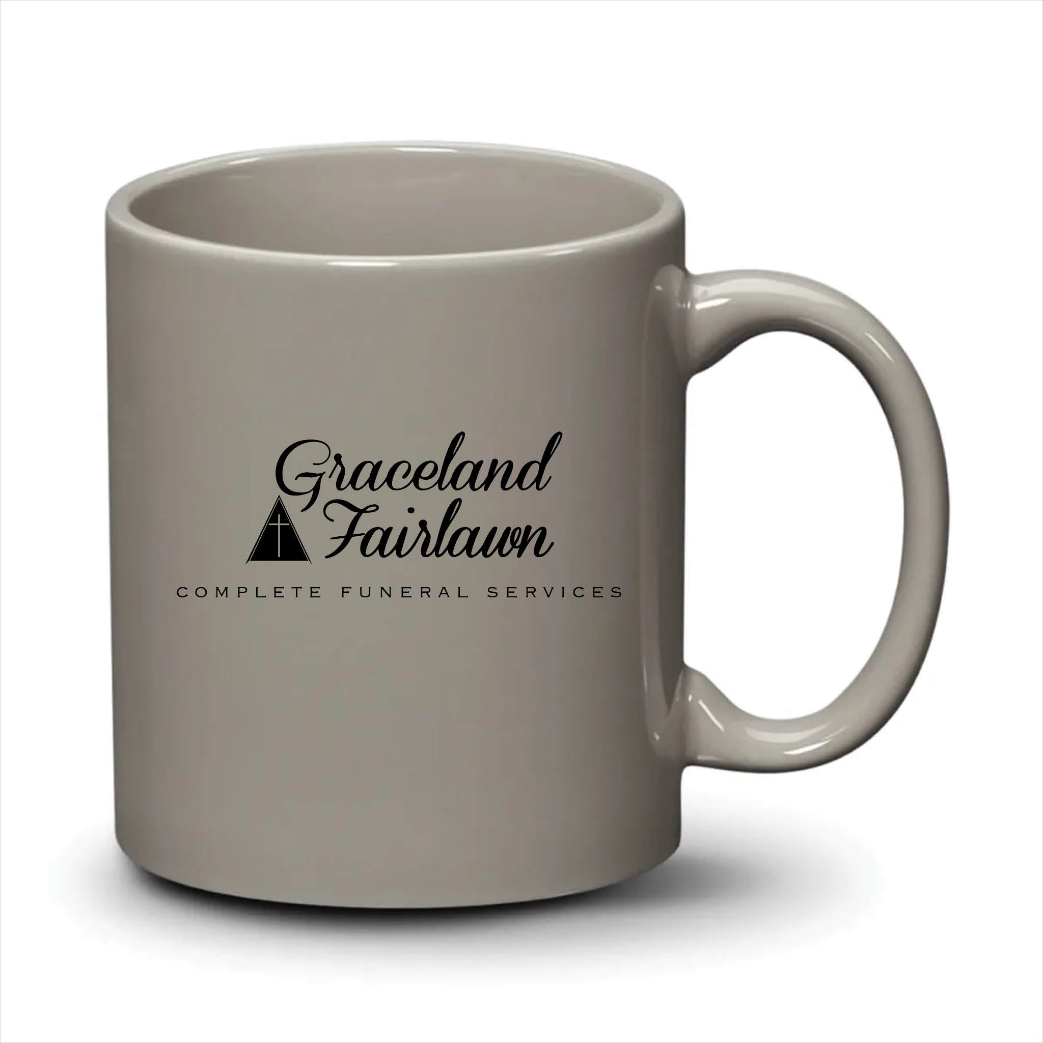 Malibu Mug Light Grey Black Logo