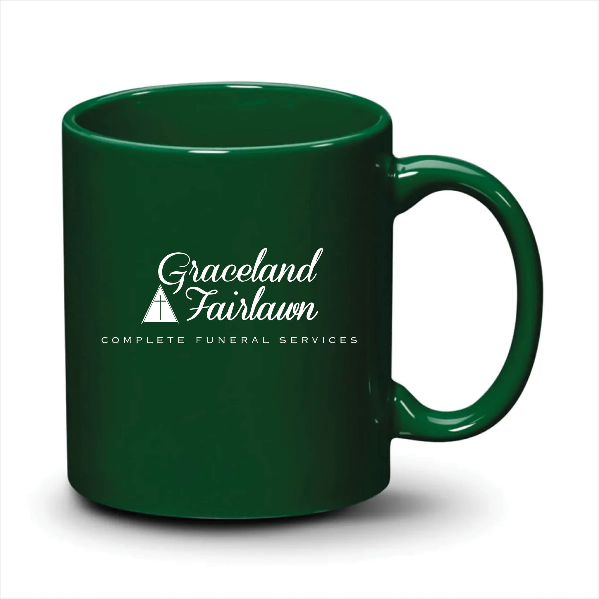 Malibu Mug Hunter Green White Logo