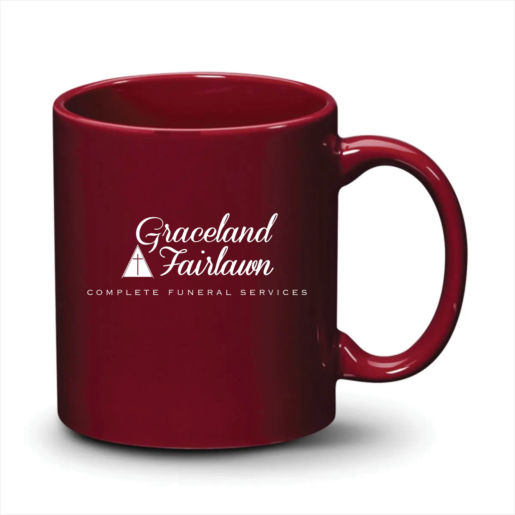 Malibu Mug Burgundy White Logo