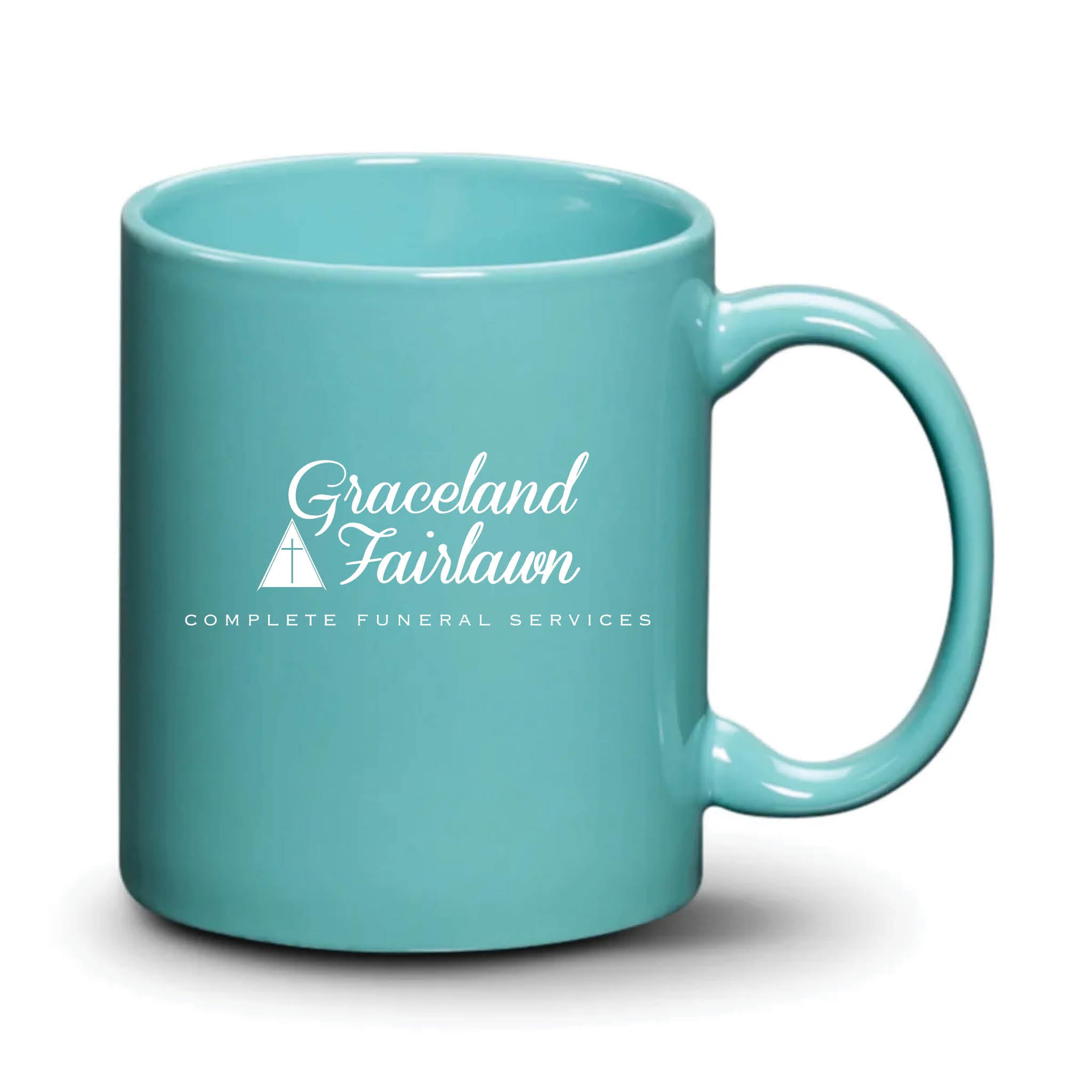 Malibu Mug Aqua White Logo