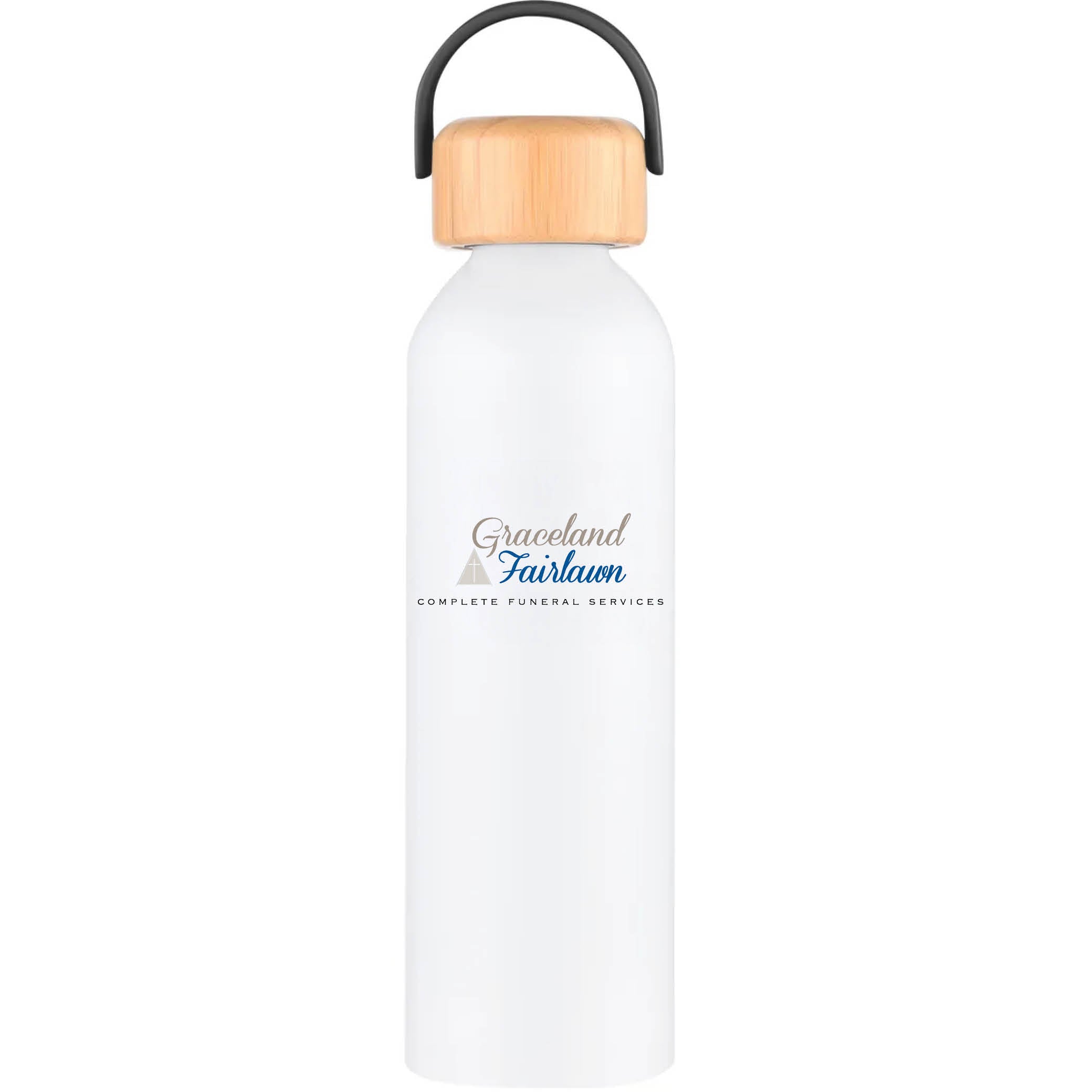 Geyser-VI 24 Oz. Eco Friendly Sports Water Bottle White