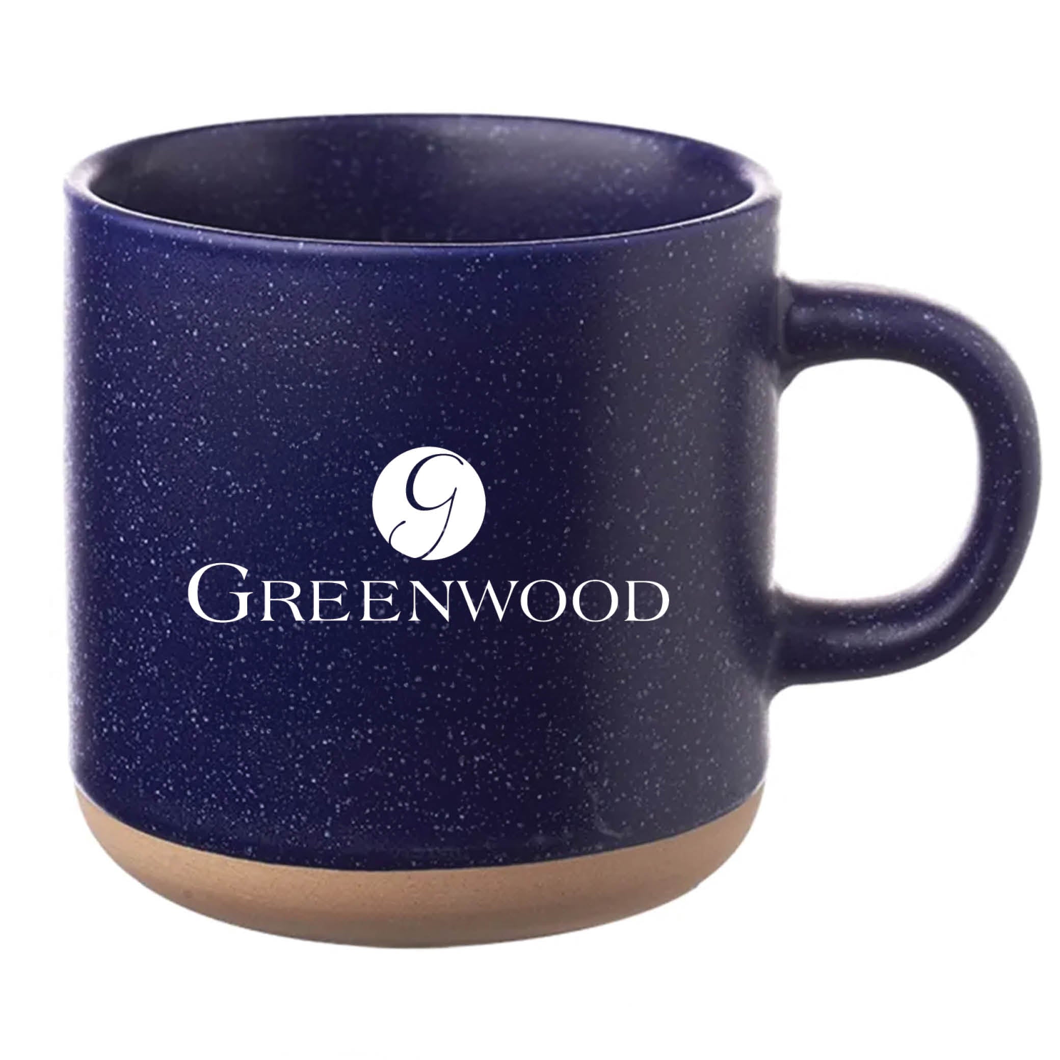 Cosmic Speckled Clay Coffee Mug 11 oz Blue