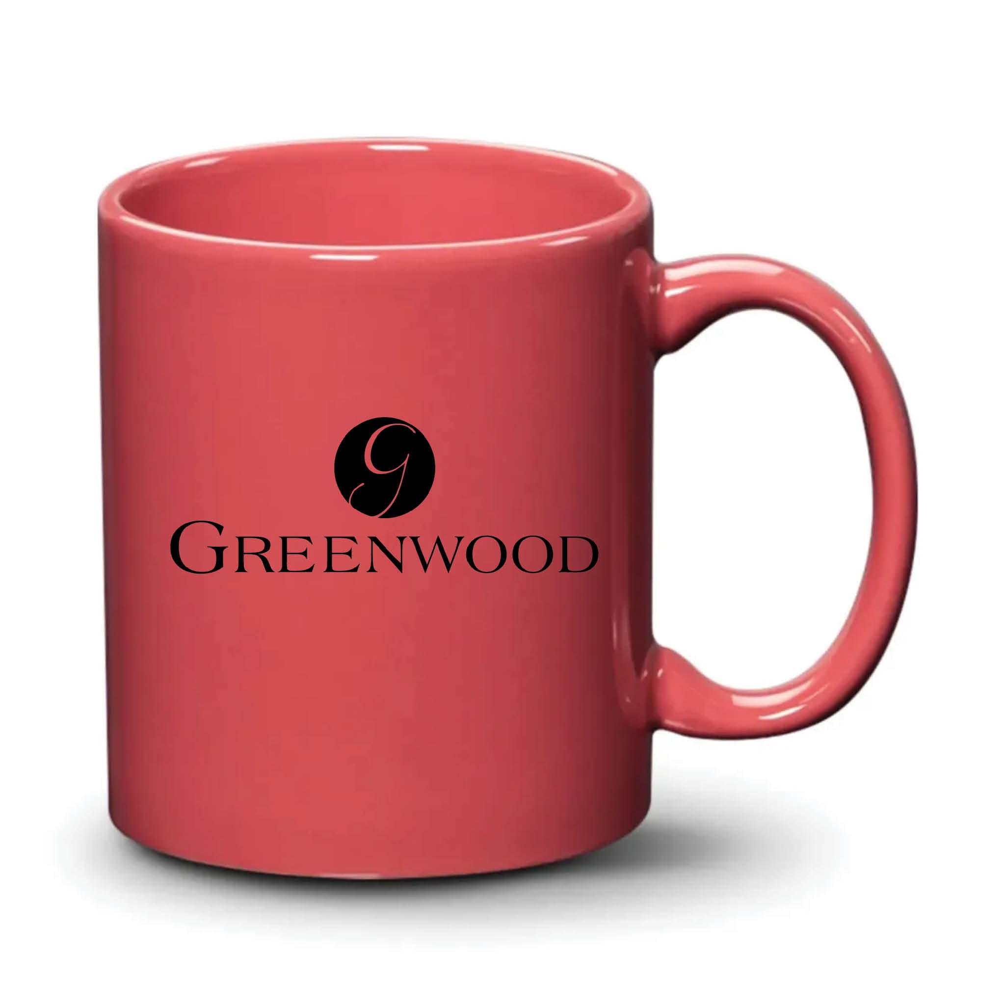 Malibu Mug Coral Black Logo