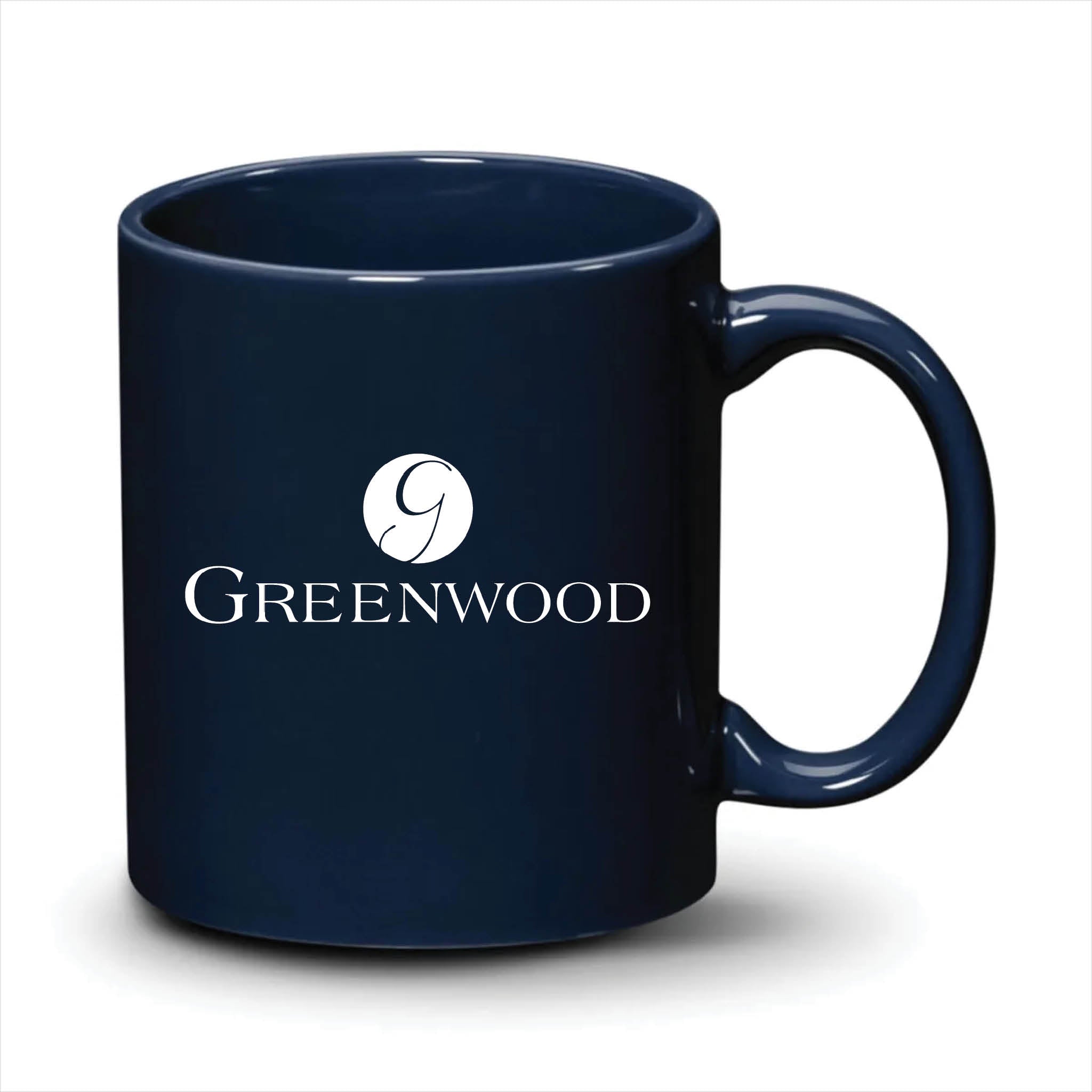 Malibu Mug Navy Blue White Logo