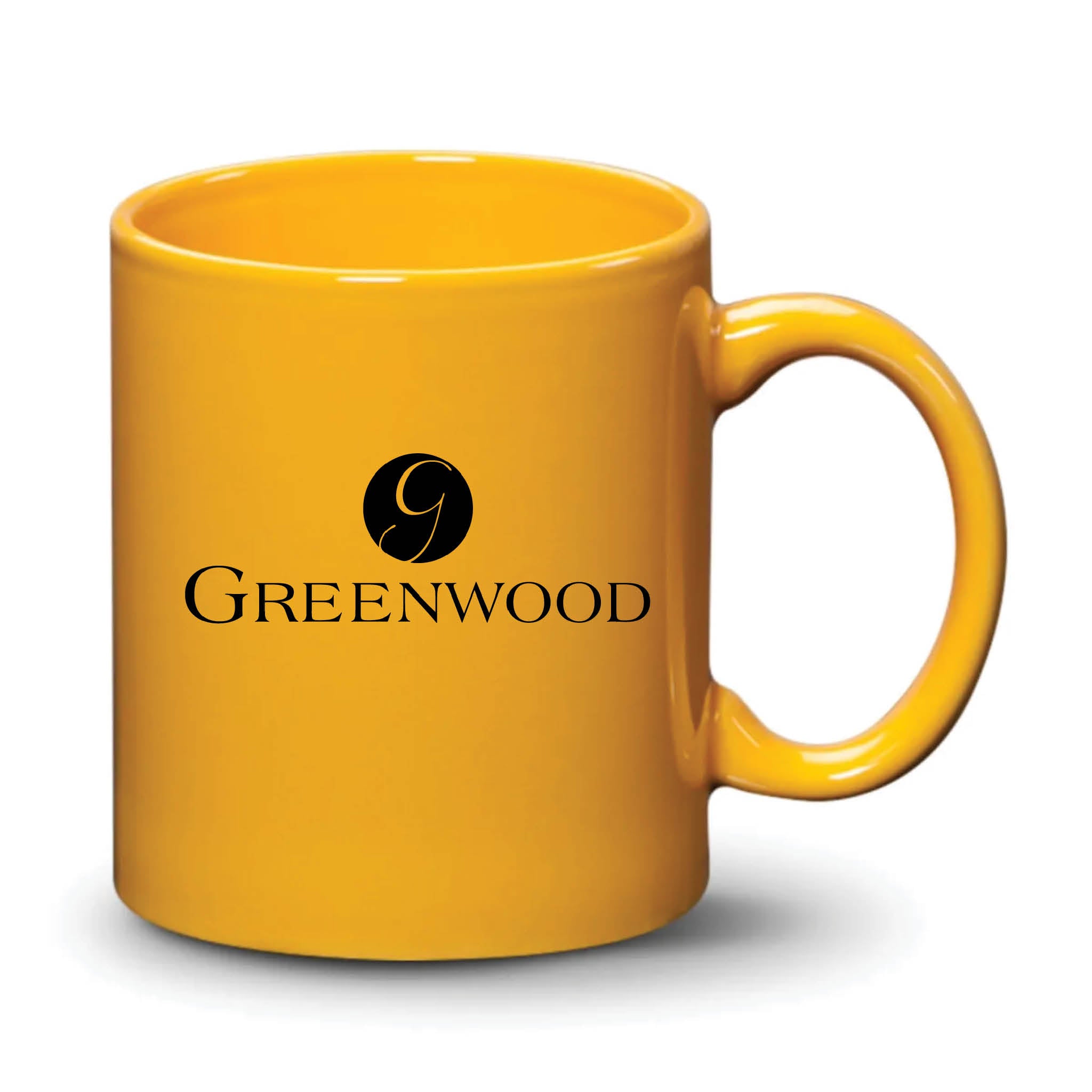 Malibu Mug Gamboge Black Logo