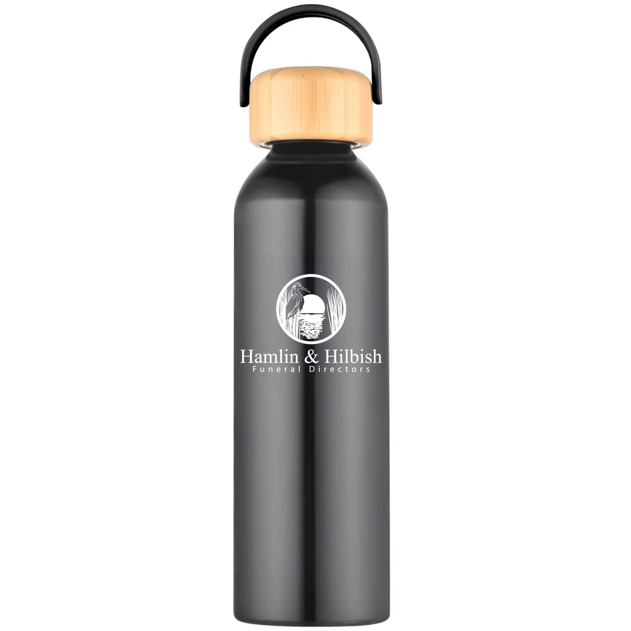 Geyser-VI 24 Oz. Eco Friendly Sports Water Bottle Black