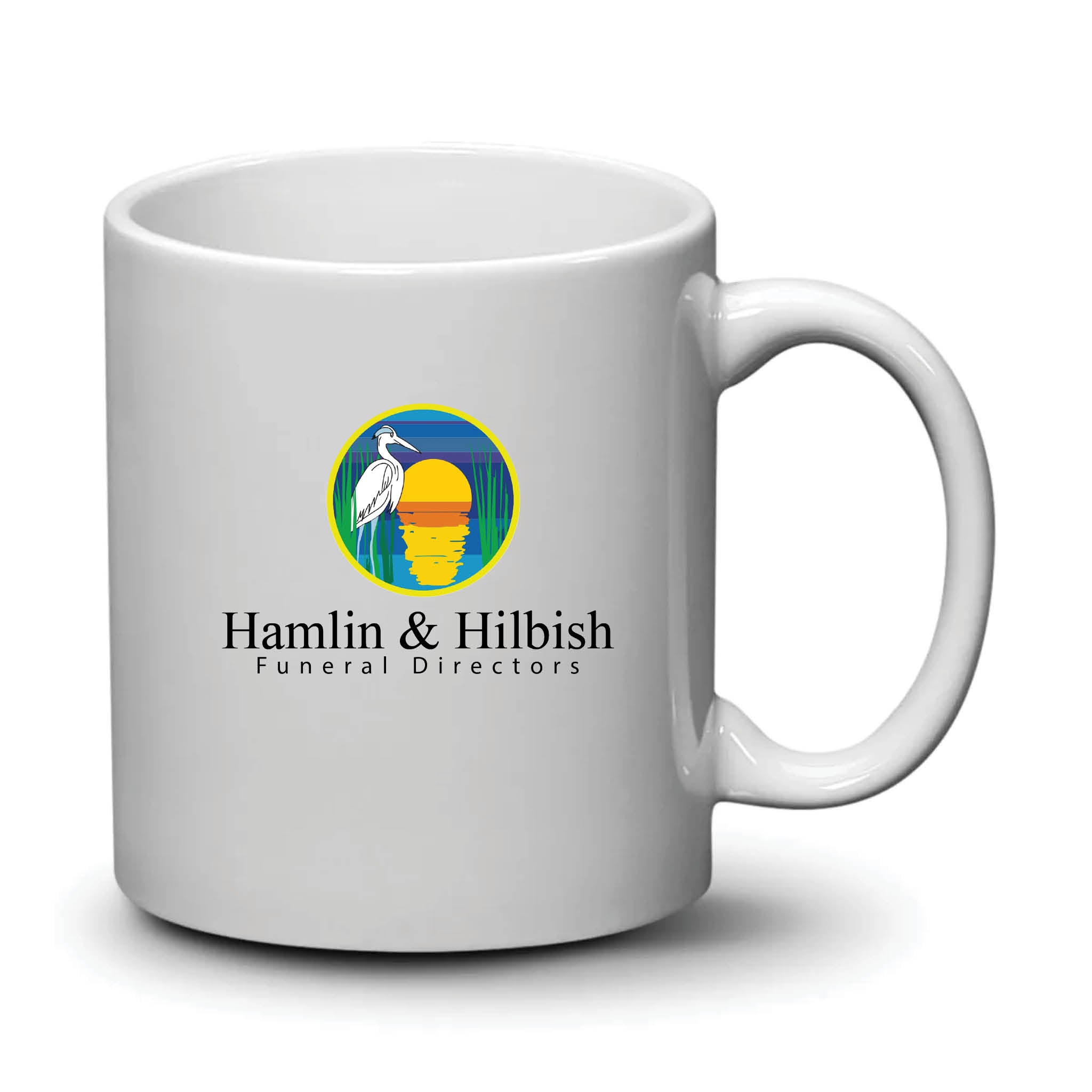 Malibu Mug White Full Color Logo