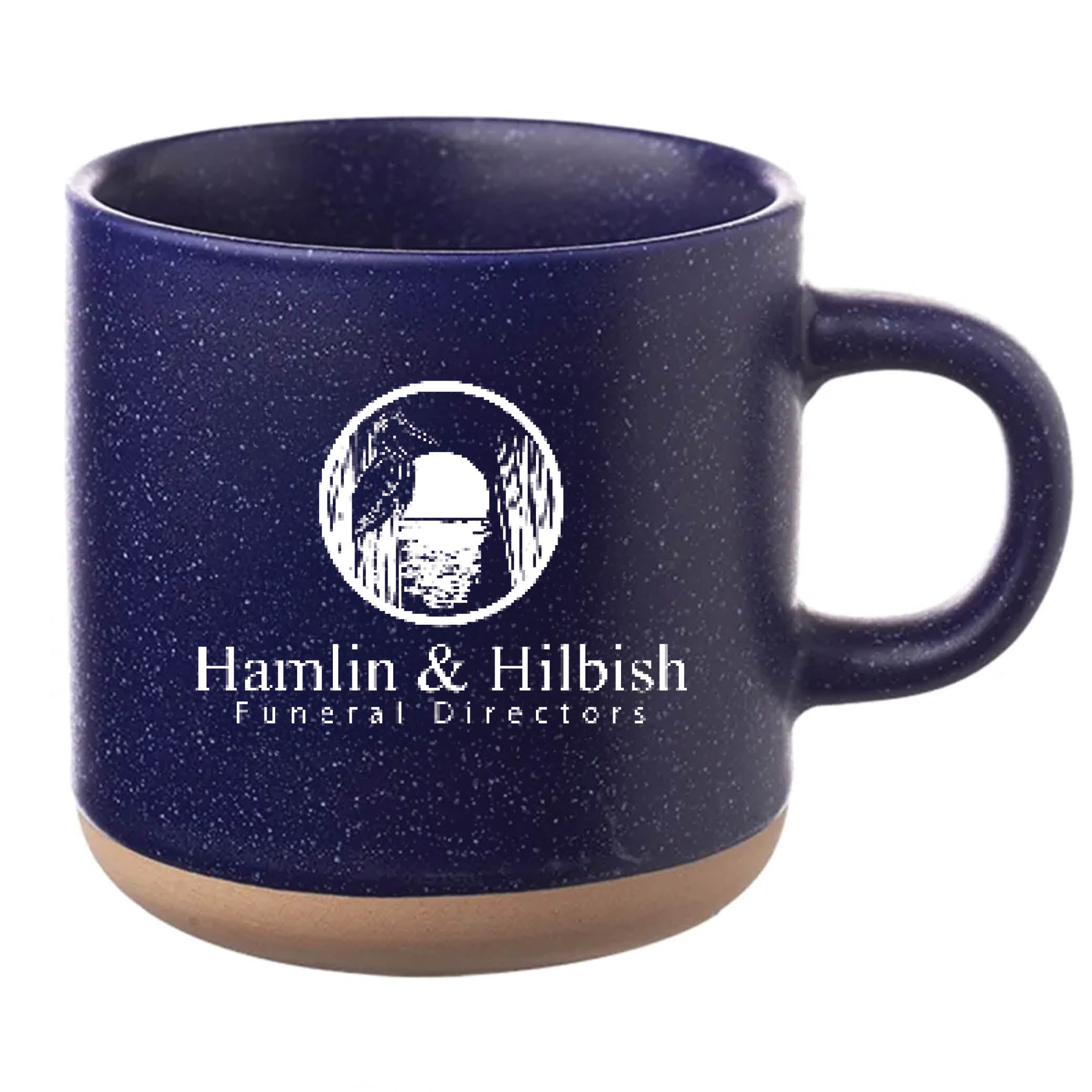 Cosmic Speckled Clay Coffee Mug 11 oz Blue