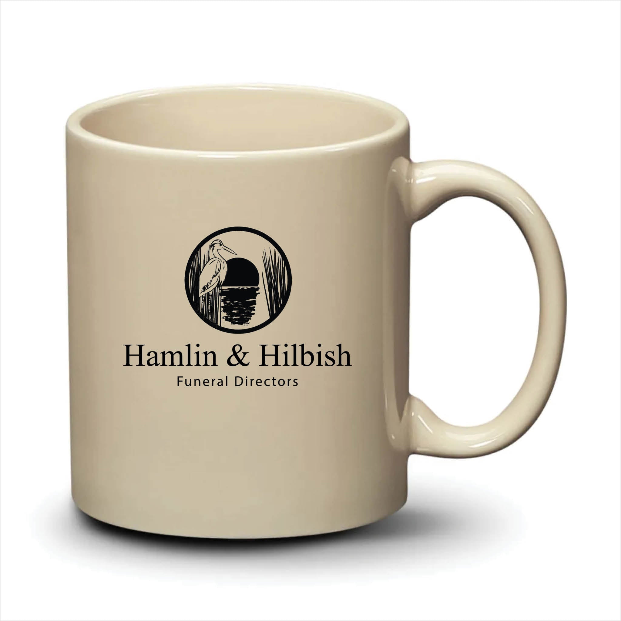 Malibu Mug Almond Black Logo