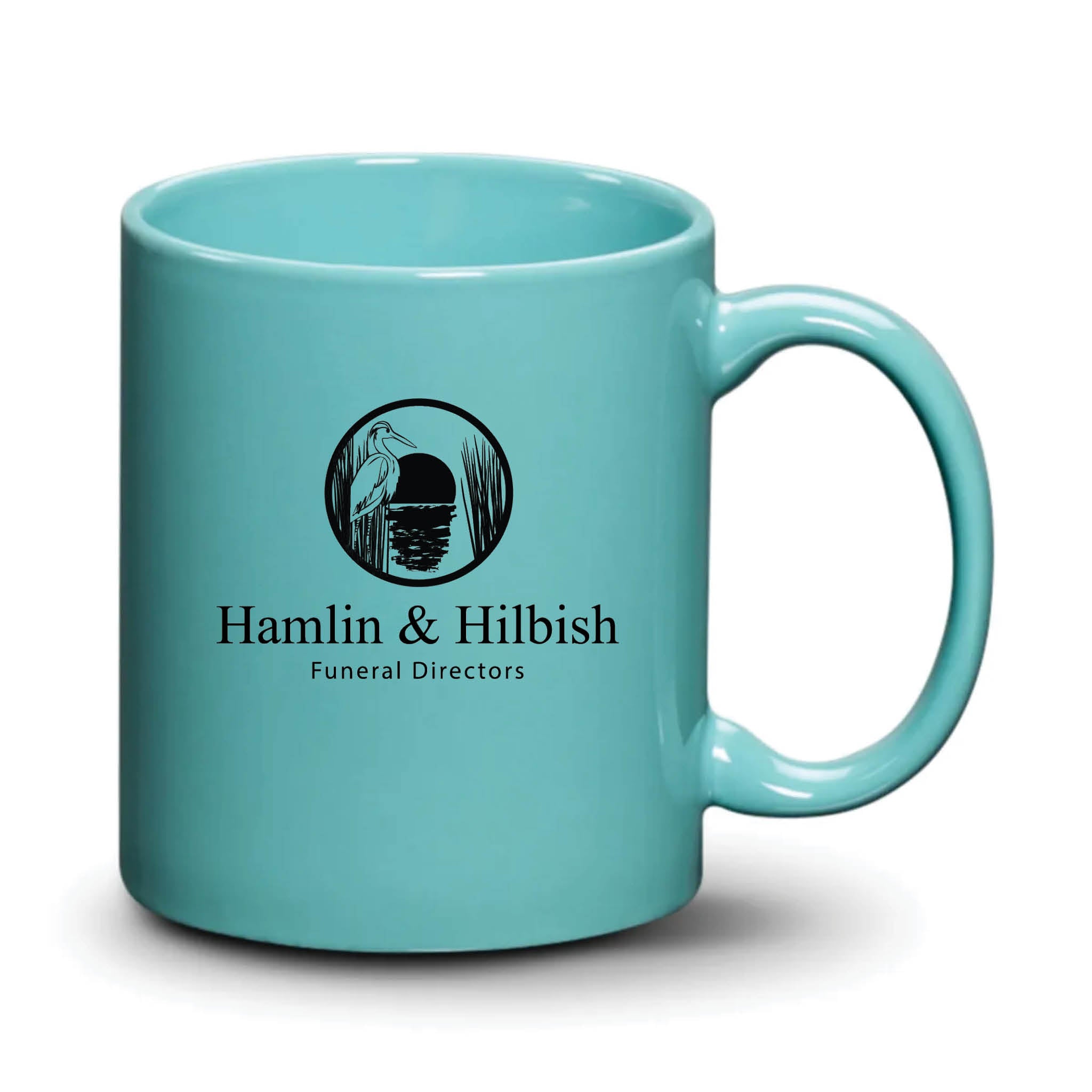 Malibu Mug Aqua Black Logo