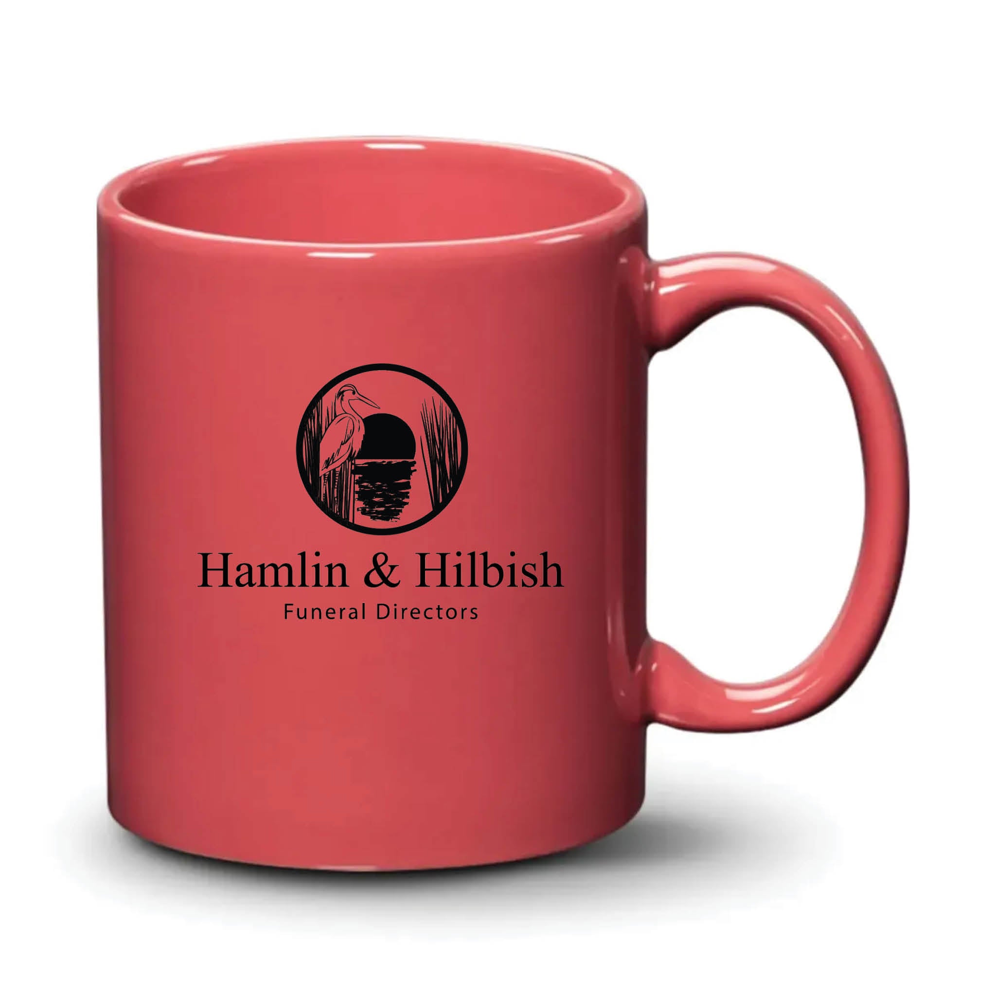 Malibu Mug Coral Black Logo