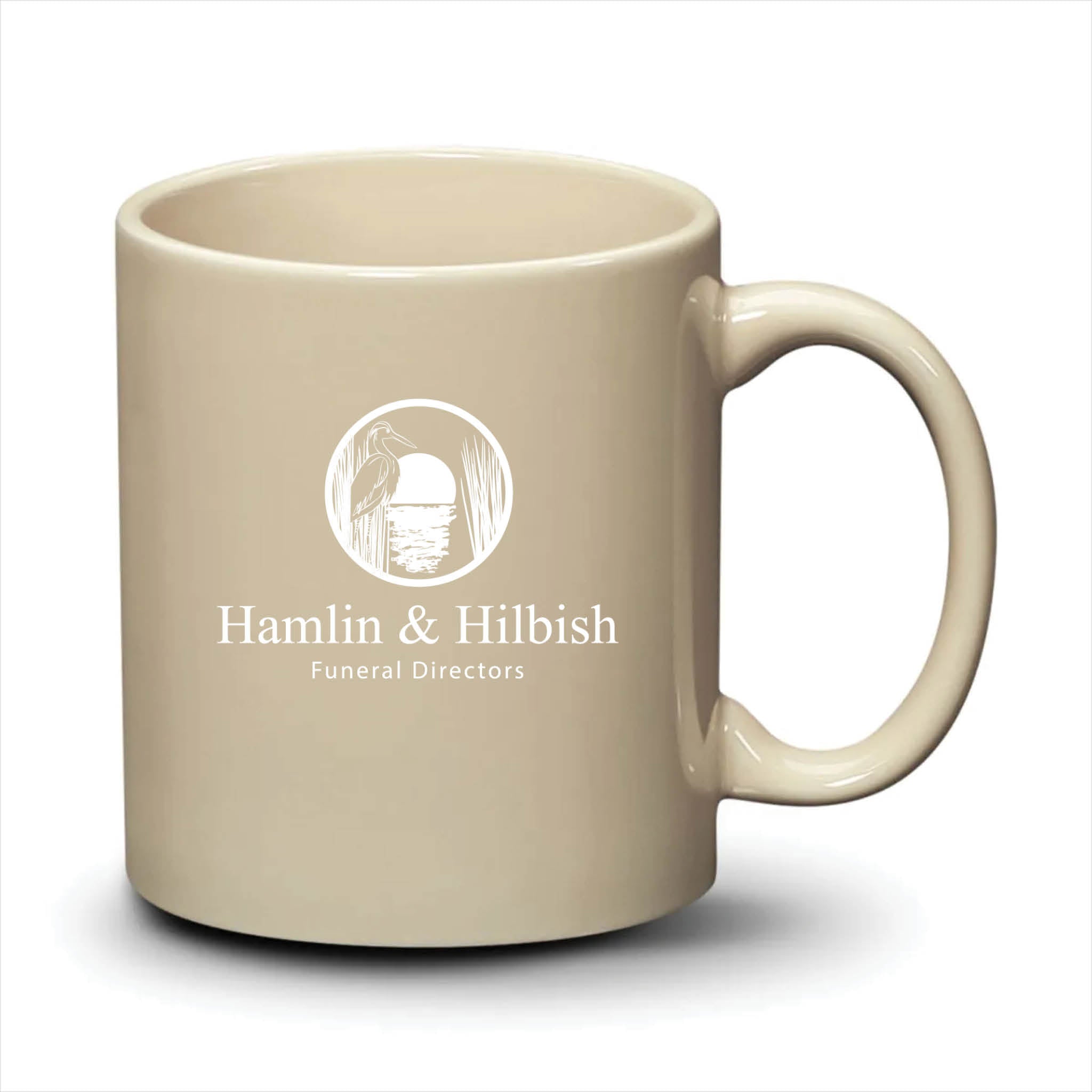 Malibu Mug Almond White Logo