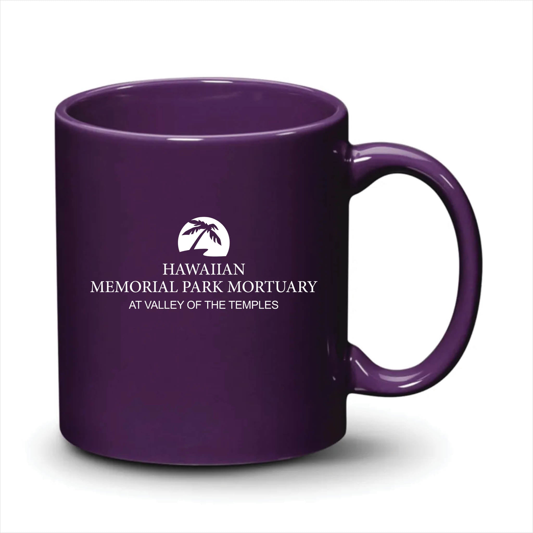 Malibu Mug Purple White Logo
