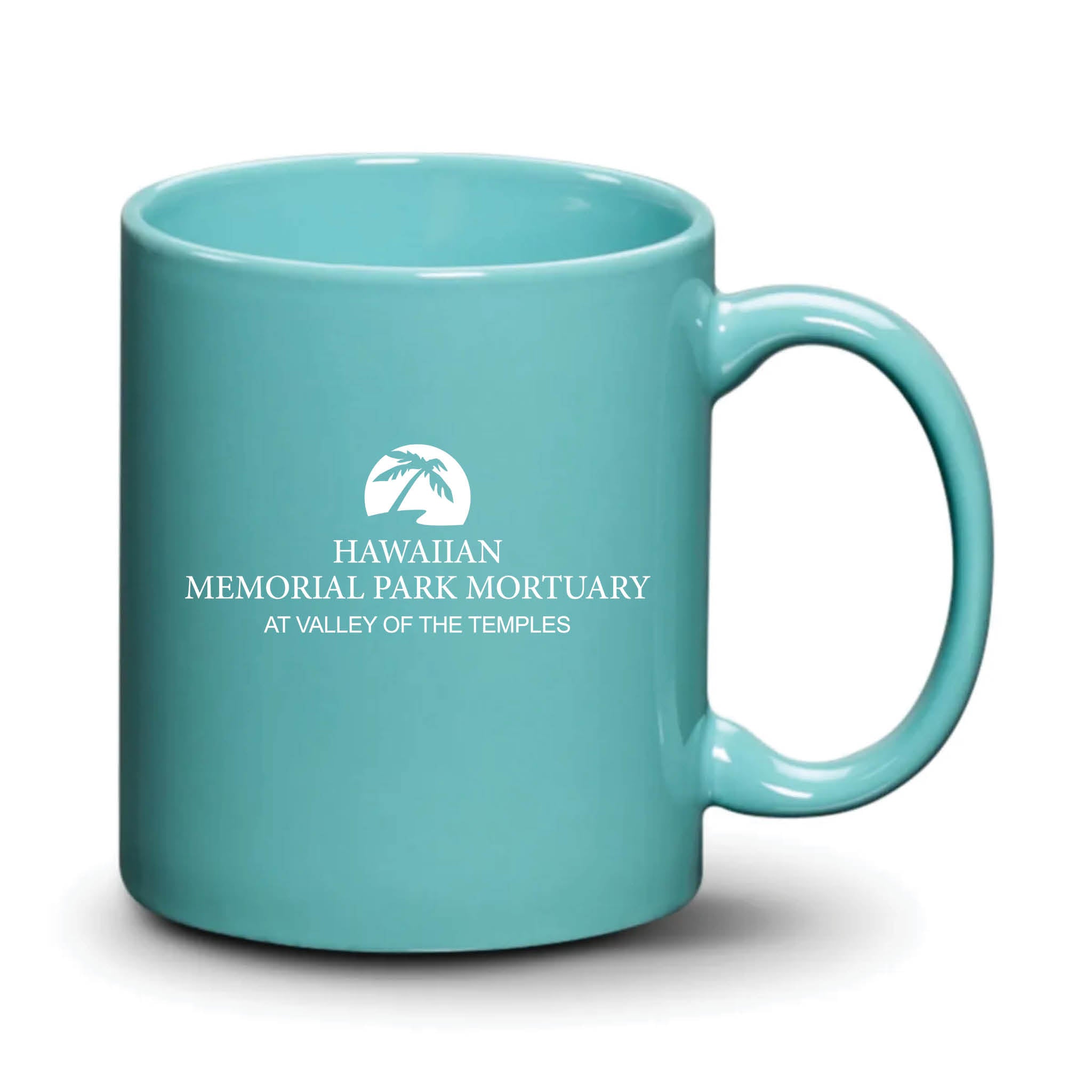 Malibu Mug Aqua White Logo