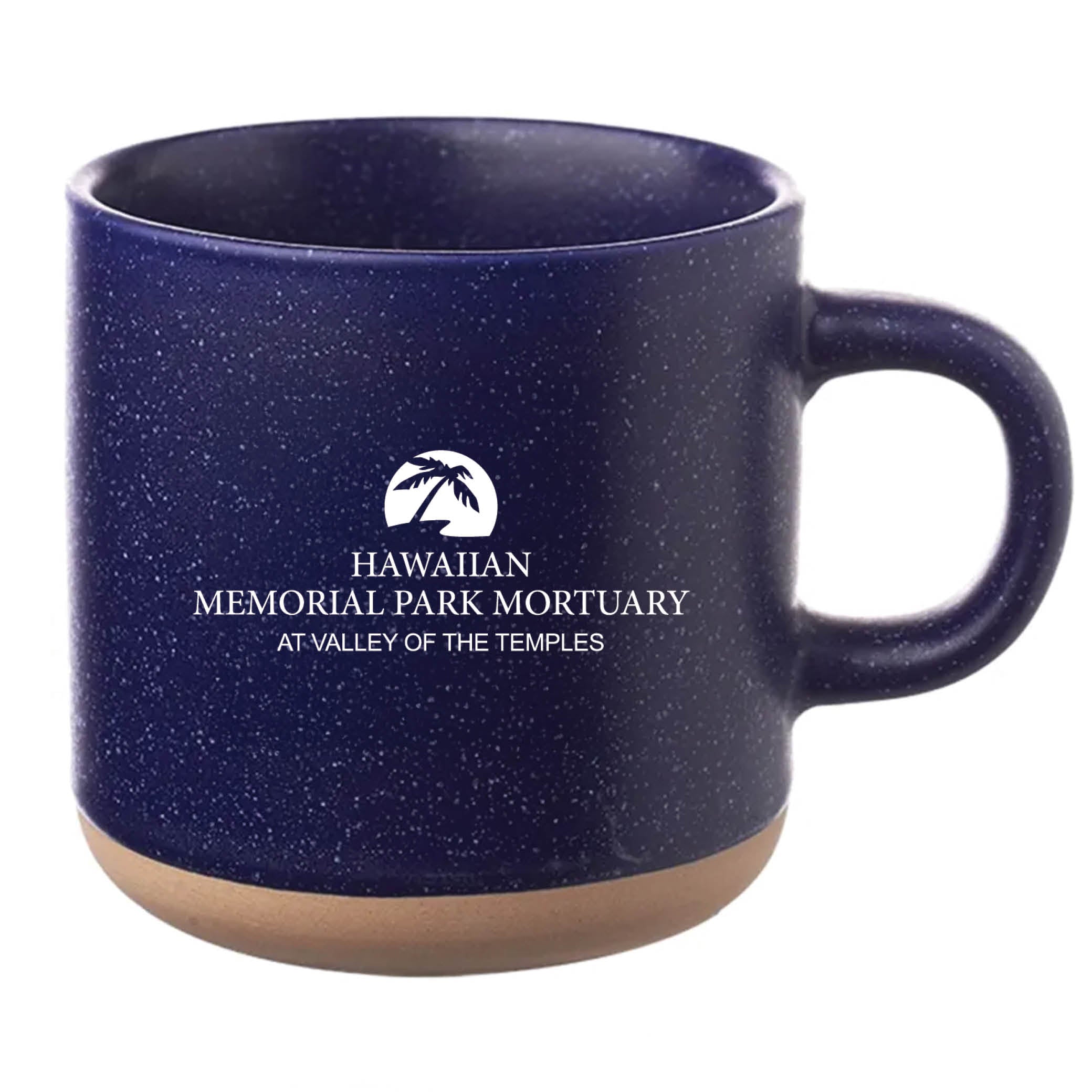 Cosmic Speckled Clay Coffee Mug 11 oz Blue