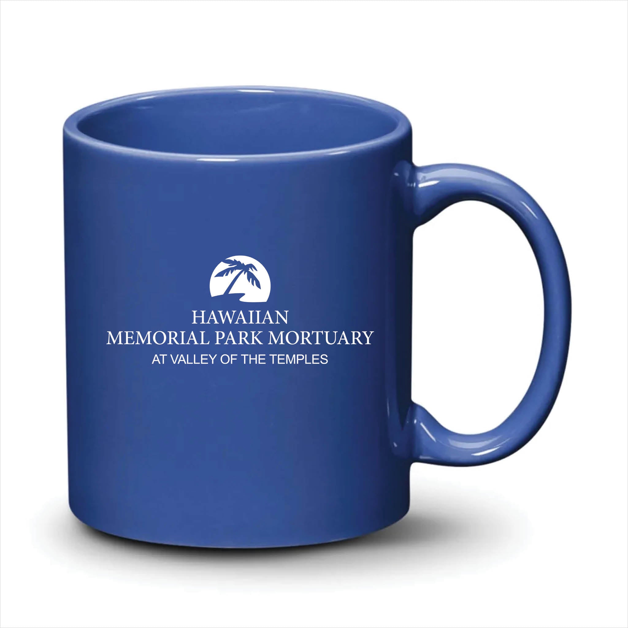 Malibu Mug Ocean Blue White Logo