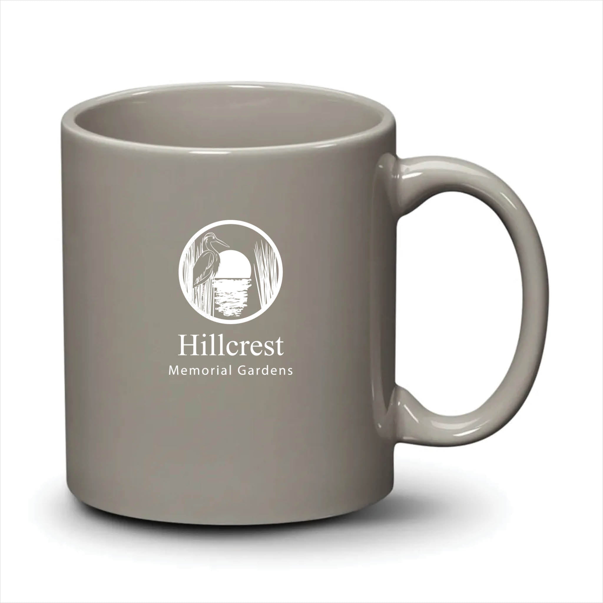 Malibu Mug Light Grey White Logo