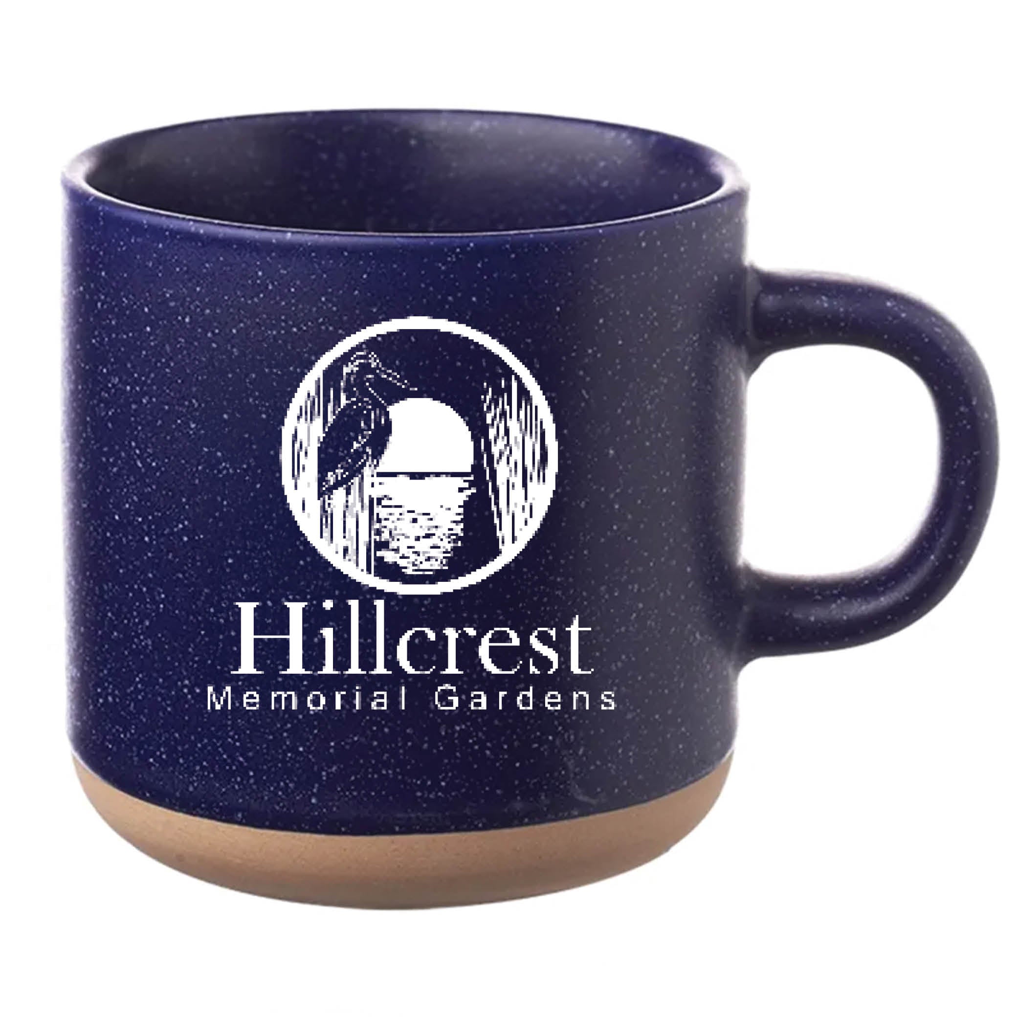 Cosmic Speckled Clay Coffee Mug 11 oz Blue