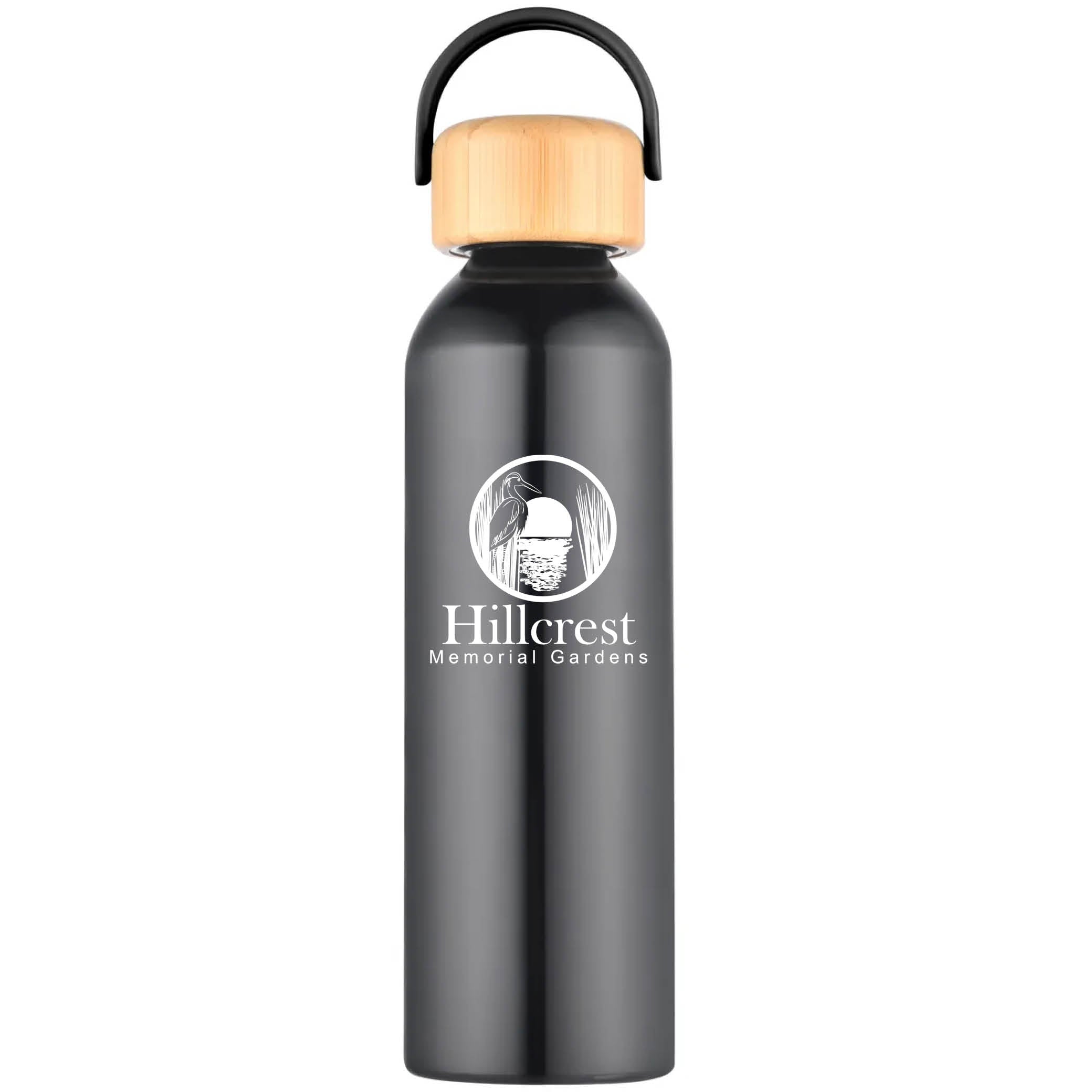 Geyser-VI 24 Oz. Eco Friendly Sports Water Bottle Black